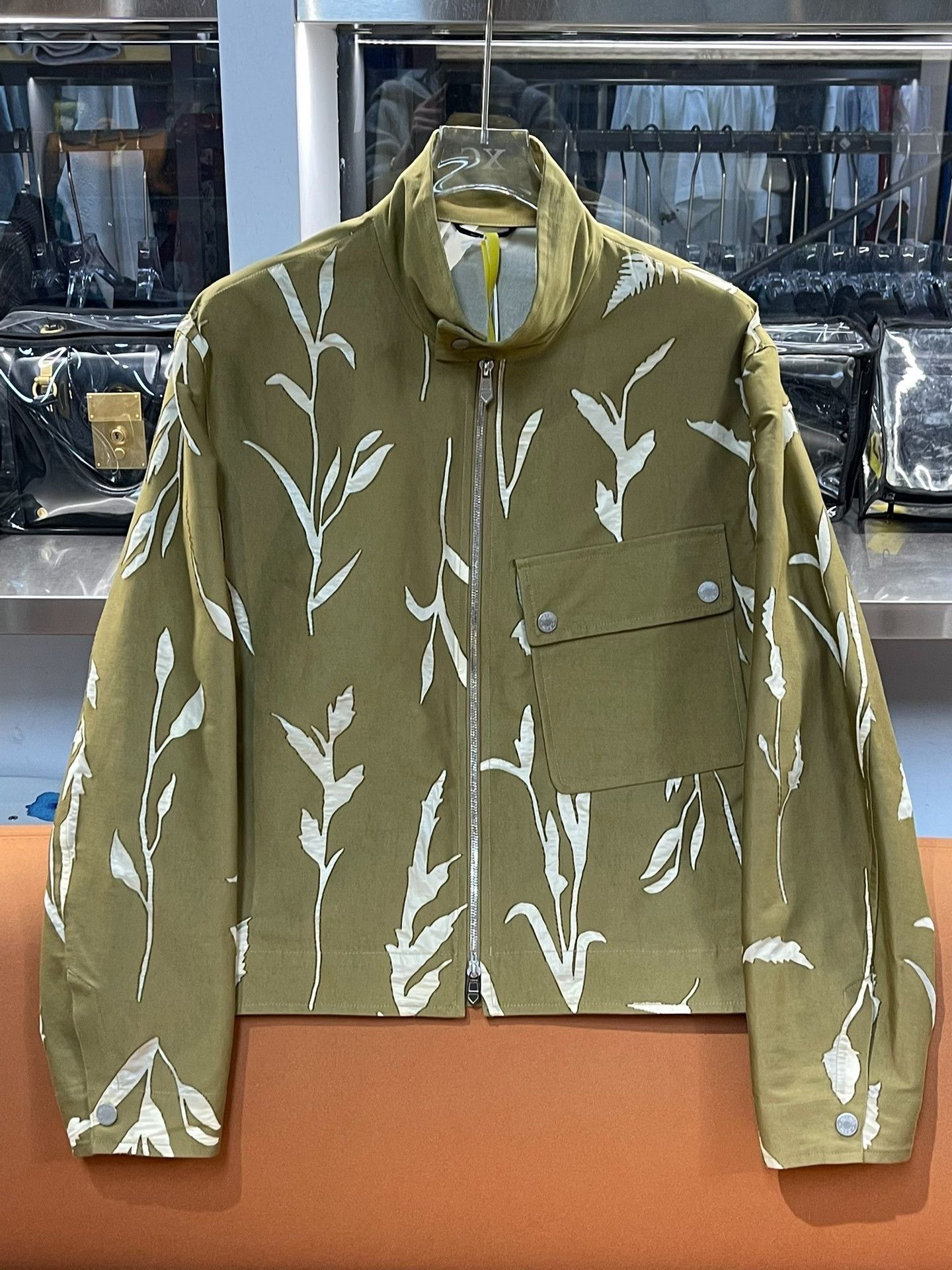 Hermes Hermes Men's Mustard Green Jacket Size US M / EU 48-50 / 2 - 1 Thumbnail