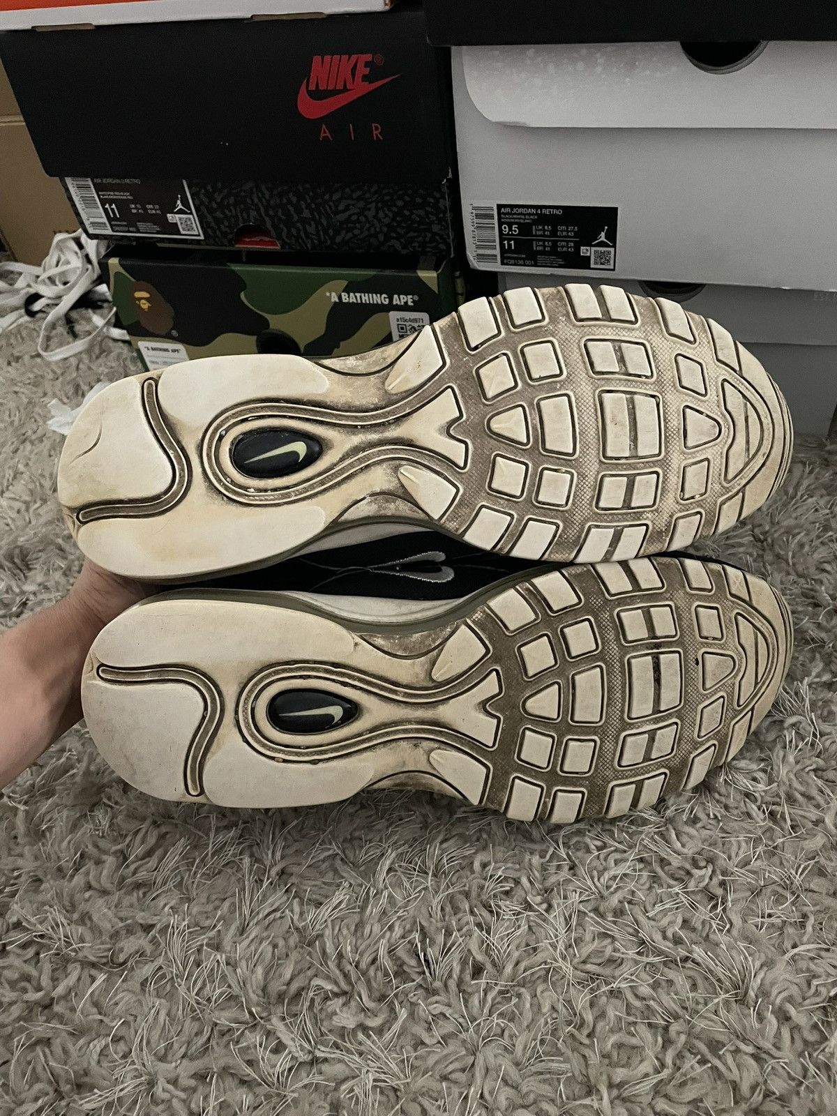 Nike Nike Air Max 97 Black Size US 12 / EU 45 - 9 Thumbnail