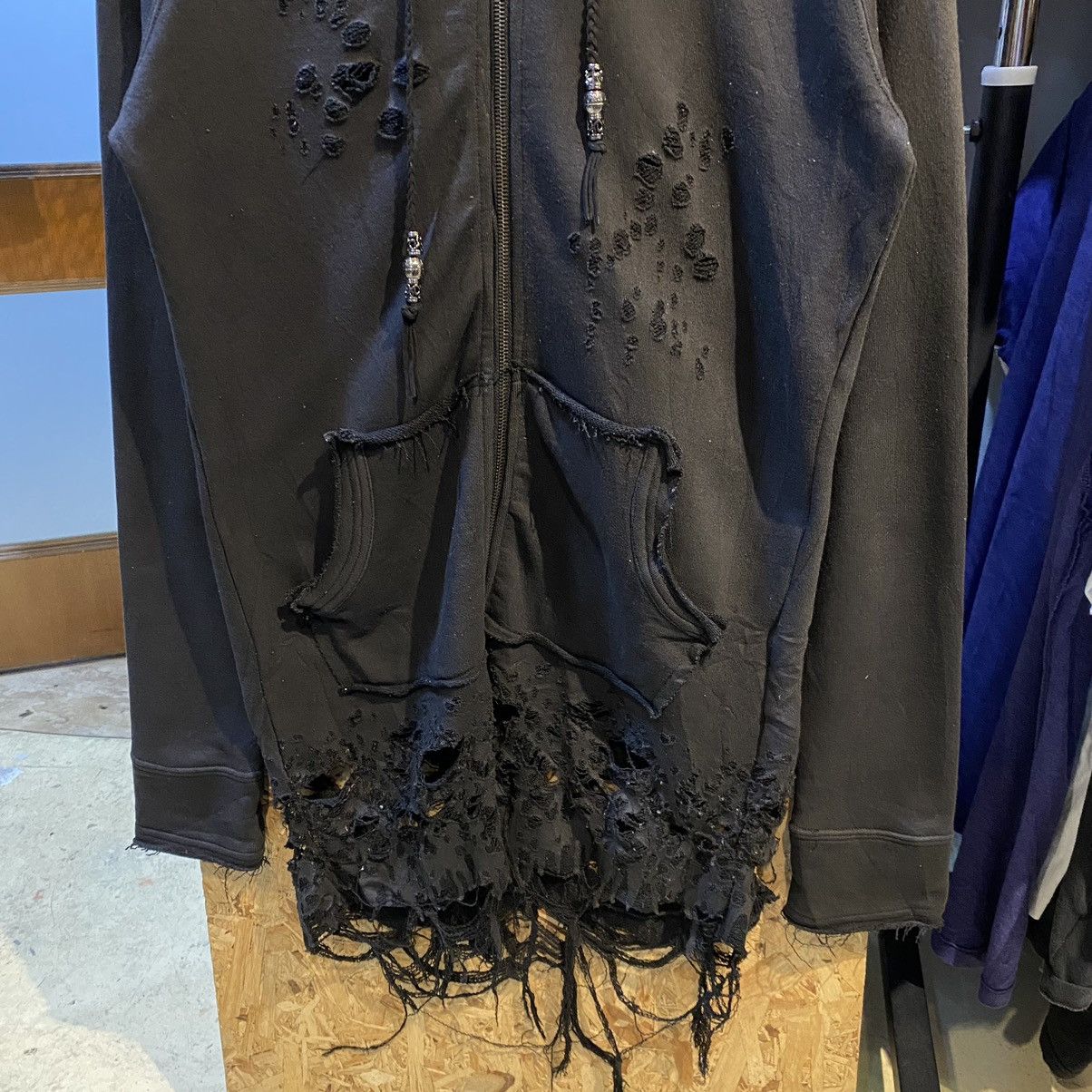 Japanese Brand × Vintage Rare!Vintage Semantic Design Zipper Hoodie Punk Style Size US M / EU 48-50 / 2 - 5 Thumbnail