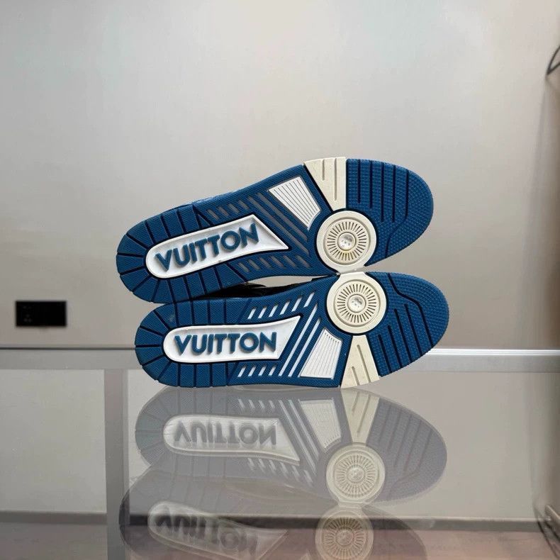 Louis Vuitton Louis Vuitton LV Trainer Sneakers White Blue-2506 Size US 10 / EU 43 - 6 Thumbnail