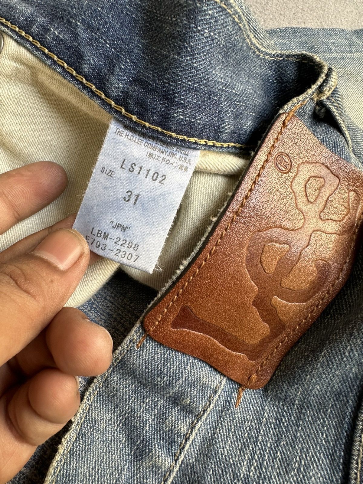 Japanese Brand FLARE Lee Distressed Design Denim Size US 32 / EU 48 - 19 Thumbnail