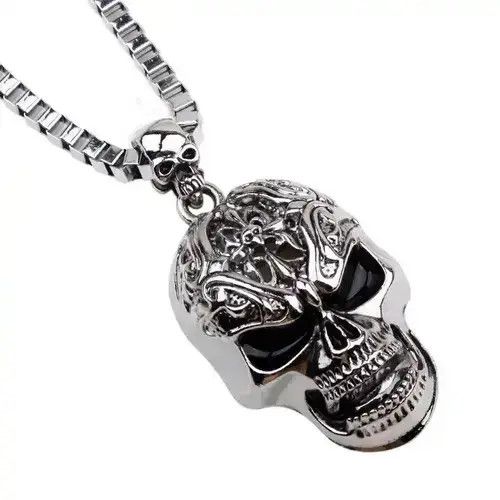 Other Retro Hip-hop Evil Skull Necklace Size ONE SIZE - 4 Thumbnail