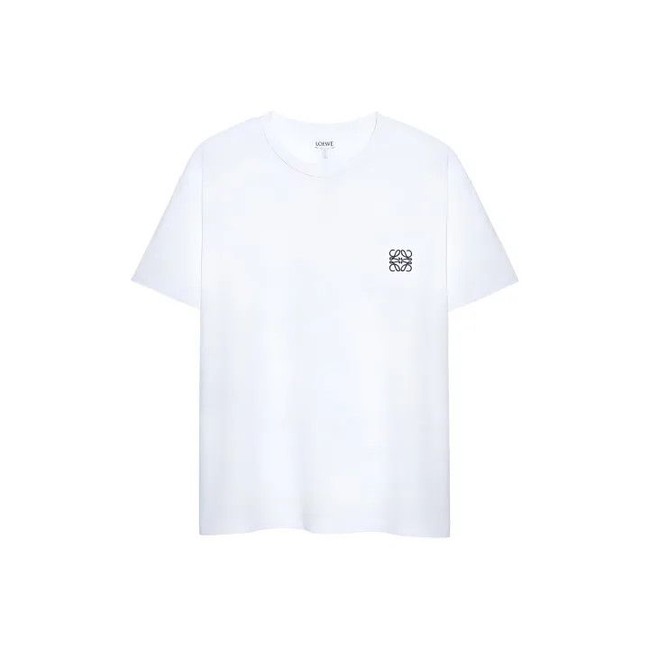 Loewe Classic Logo Embroidered White T-Shirt