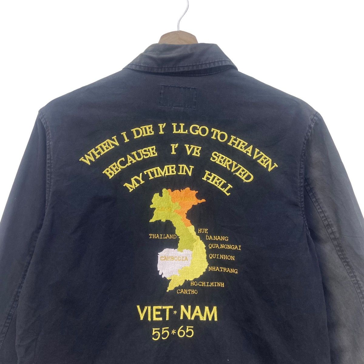 Japanese Brand Vintage Purple&Yellow Viet-nam 55-65 Souvenir Jacket Size US XS / EU 42 / 0 - 5 Thumbnail