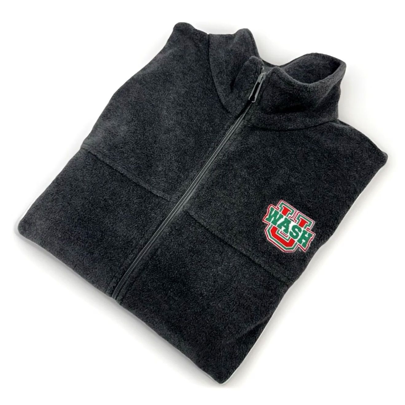 Vintage VINTAGE Columbia Washington University St Louis Full Zip Fleece Jacket Men’s 2XL Gray Logo Embroidered Sweatshirt College Retro University Size US XXL / EU 58 / 5 - 2 Thumbnail