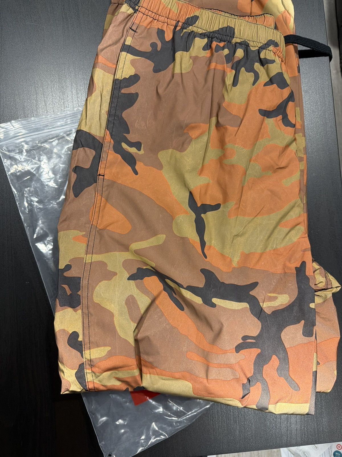 Supreme M) Supreme Reflective Orange Camo NEW warm up pants M Size US 30 / EU 46 - 5 Thumbnail