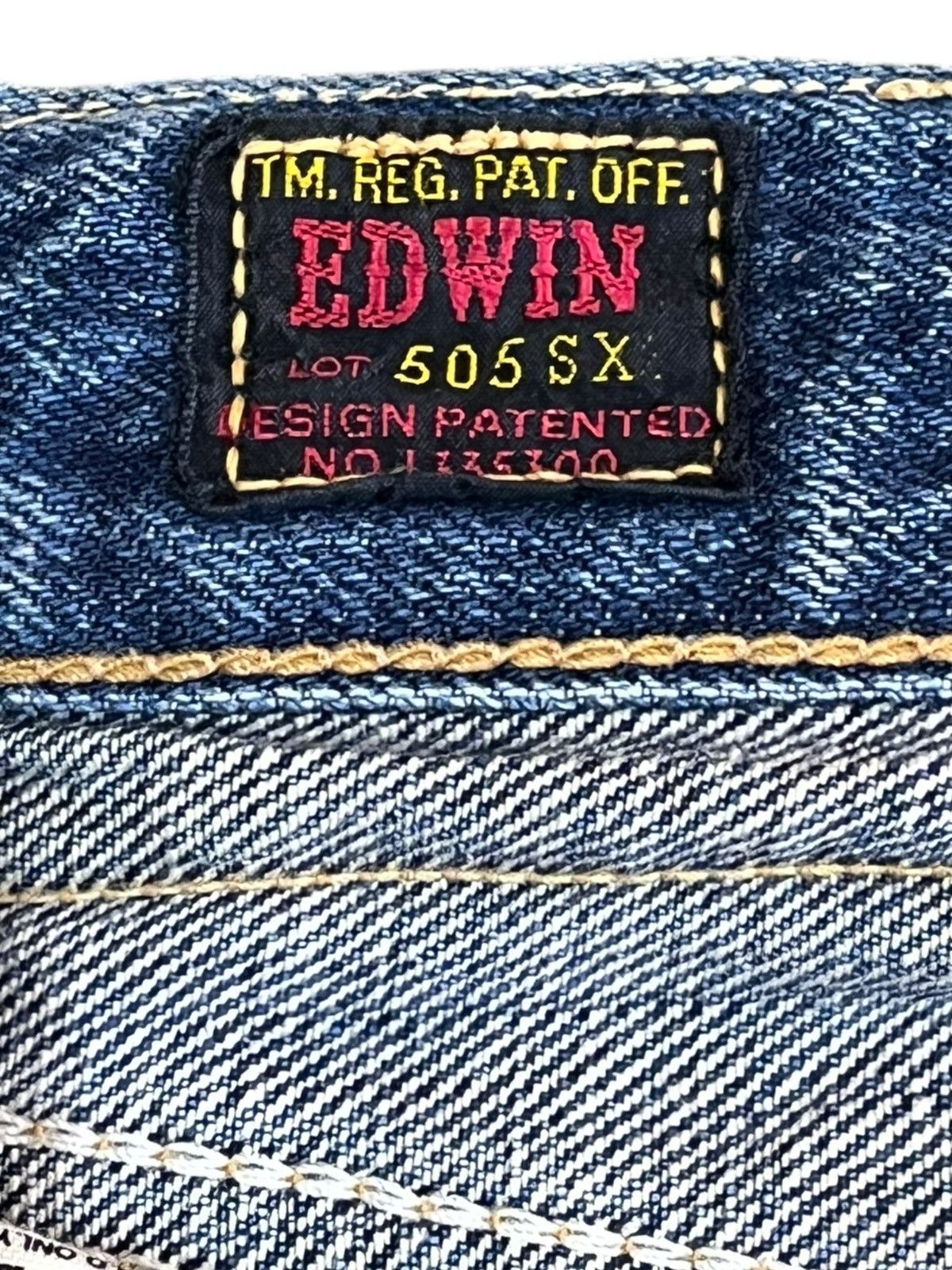 Beauty Beast Vintage Edwin 505SXX Selvedge Button Fly Denim Size US 33 - 6 Thumbnail