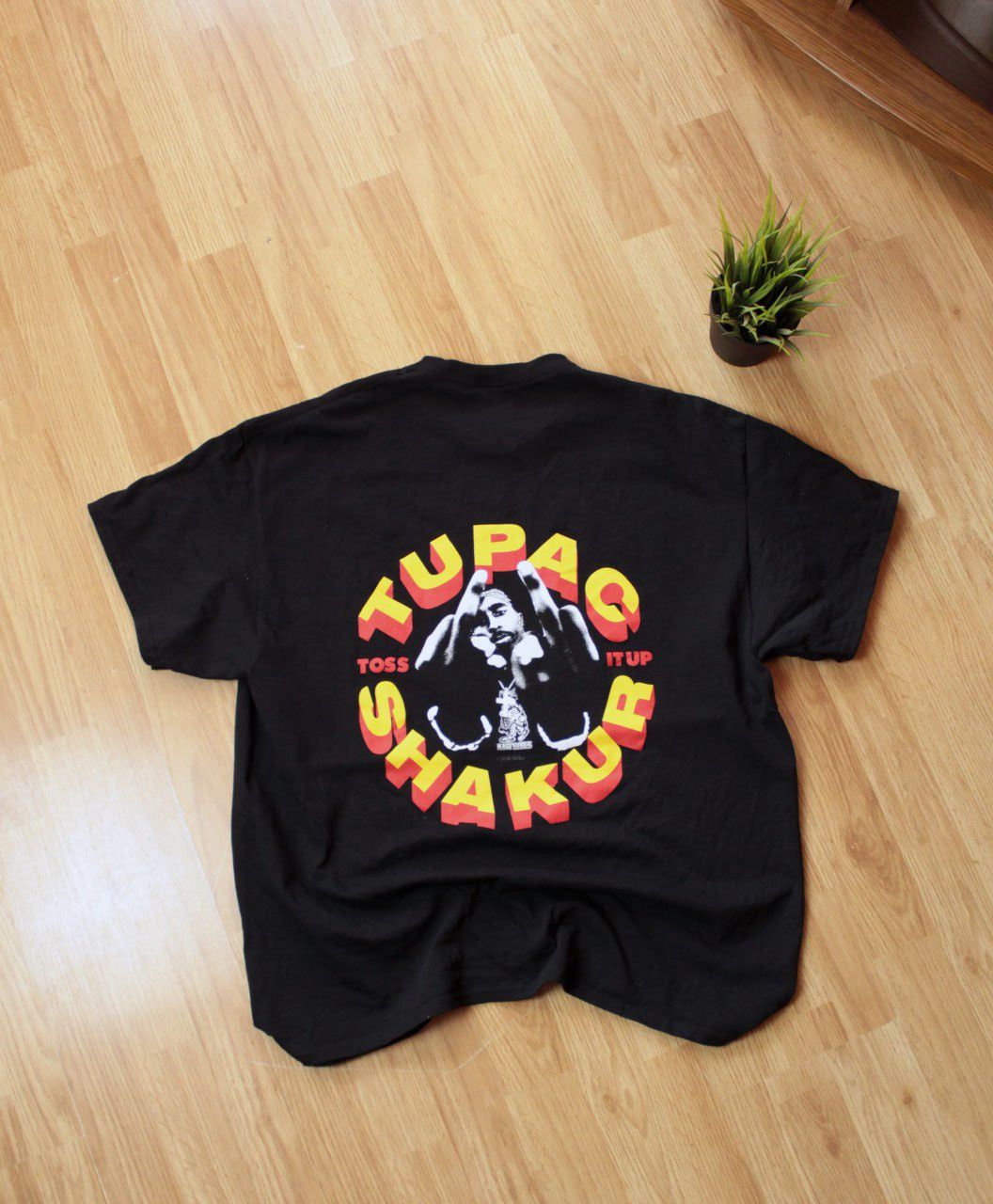 Rap Tees × Vintage 🔥 Rare Tupac Rap T-Shirt Streetstyle USA Size US XL / EU 56 / 4 - 1 Thumbnail