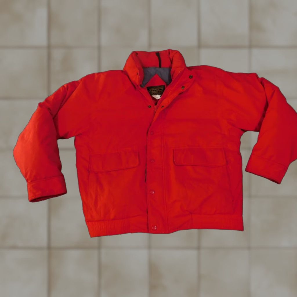 Eddie Bauer Eddie Bauer Jacket Mens Large Red Gore-Tex Goose Down Hooded Insulated Puffer Size US L / EU 52-54 / 3 - 1 Thumbnail