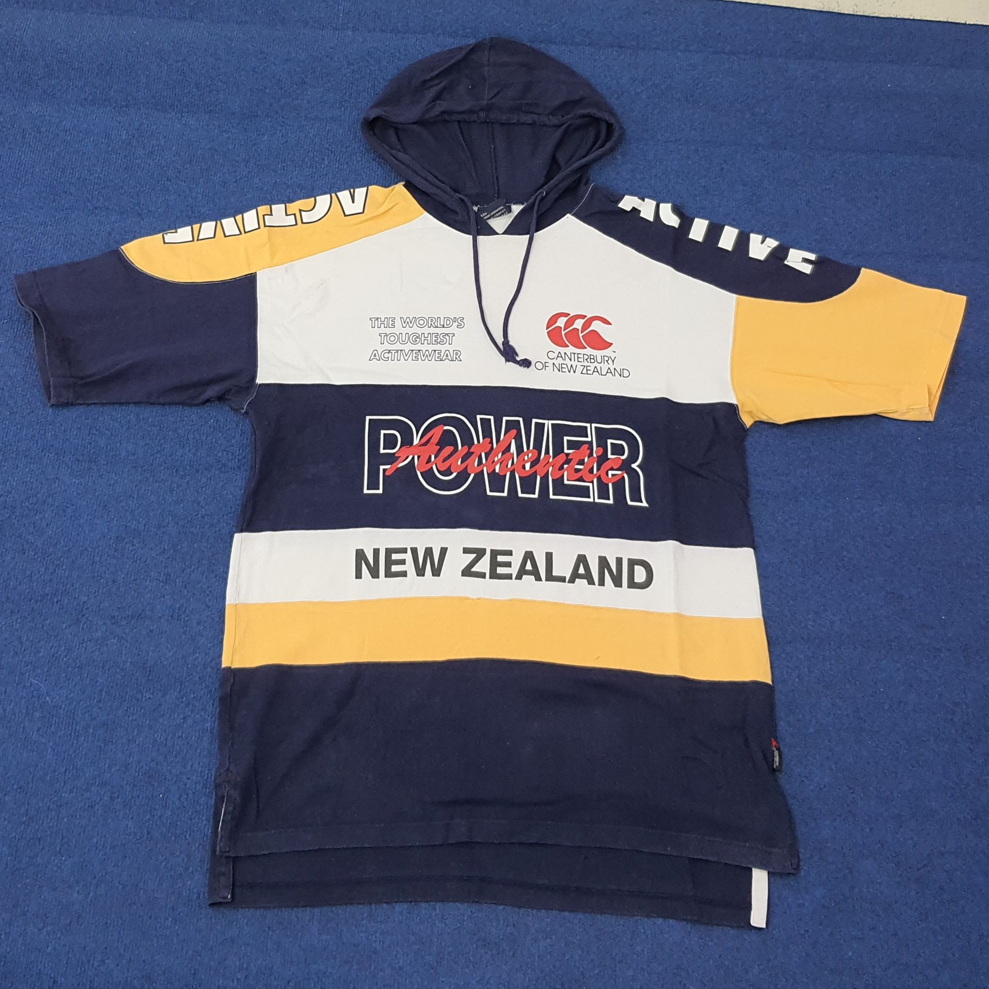 Canterbury of New Zealand Vintage Canterbury Power Authentic Hoodie Tshirt C259N3 Size US L / EU 52-54 / 3 - 1 Thumbnail