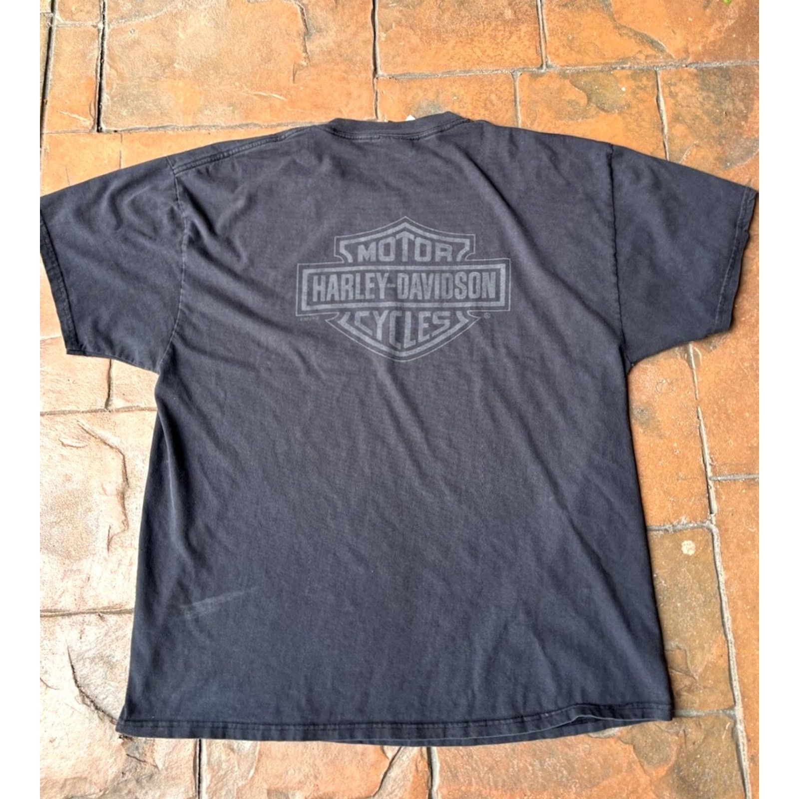 Harley Davidson VINTAGE Harley-Davidson T-Shirt XL Black Men Size US XL / EU 56 / 4 - 3 Thumbnail