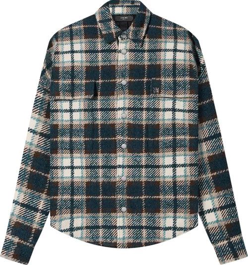 Amiri o1gr1nt1024 Plaid Overshirt in Multicolor Size US S / EU 44-46 / 1 - 1 Preview