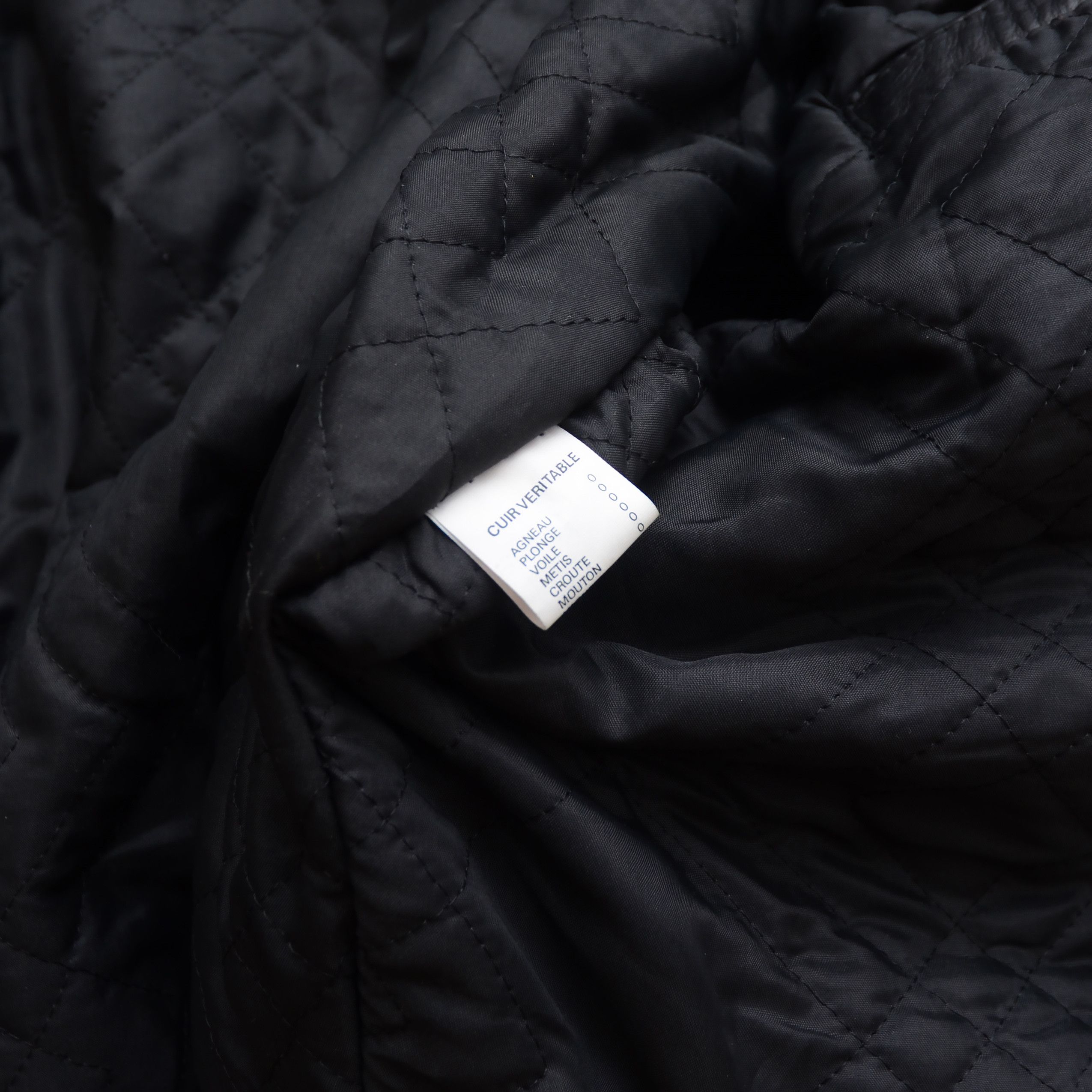 Vintage VINTAGE Made in France BLACK MOTORCYCLE LEATHER BIKER JACKET Size US M / EU 48-50 / 2 - 18 Thumbnail