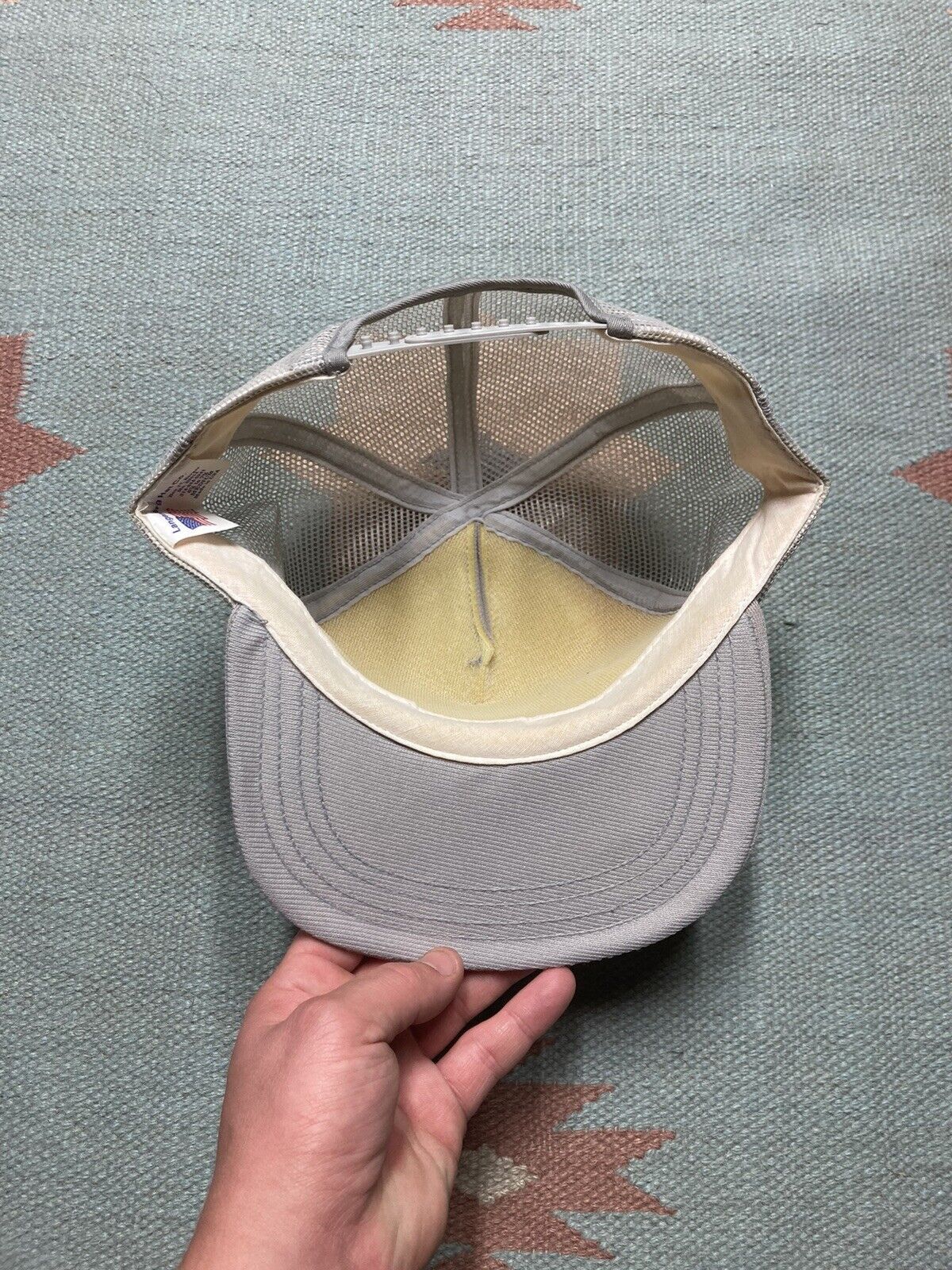 Vintage VTG trucker hat GSF logo puff print USA SnapBack 80s 90s Size ONE SIZE - 5 Thumbnail
