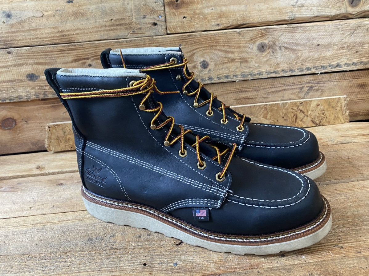 Thorogood Thorogood ‘8 black leather moc-toe boots sz 11.5 Size US 11.5 / EU 44-45 - 6 Thumbnail
