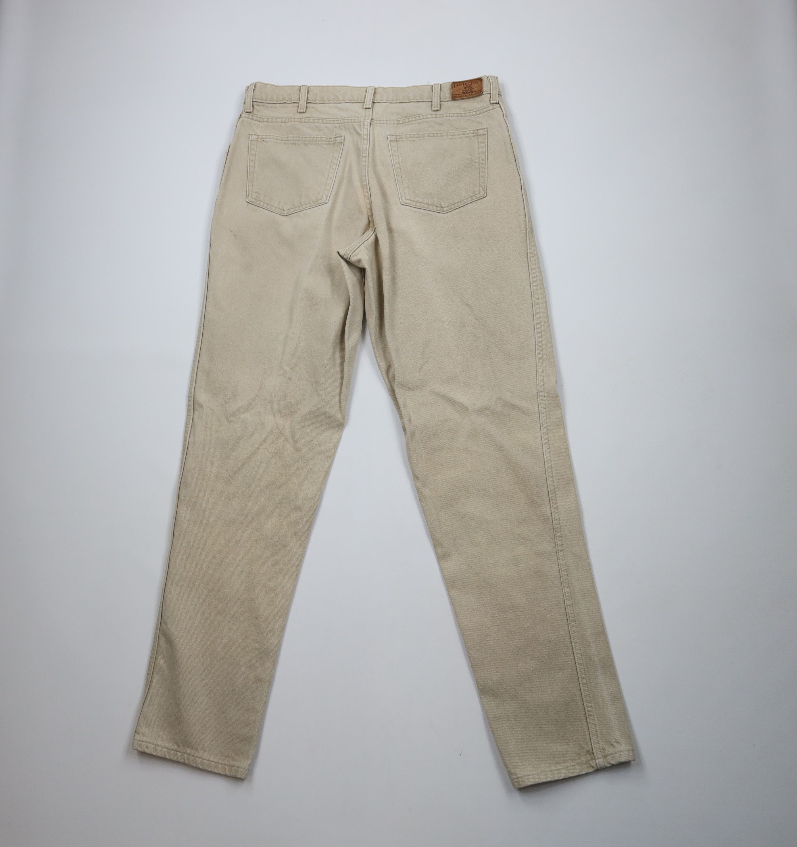 Lands' End × Vintage Vintage 90s Lands End Stonewash Rigger Denim Jeans USA Size US 36 / EU 52 - 10 Thumbnail