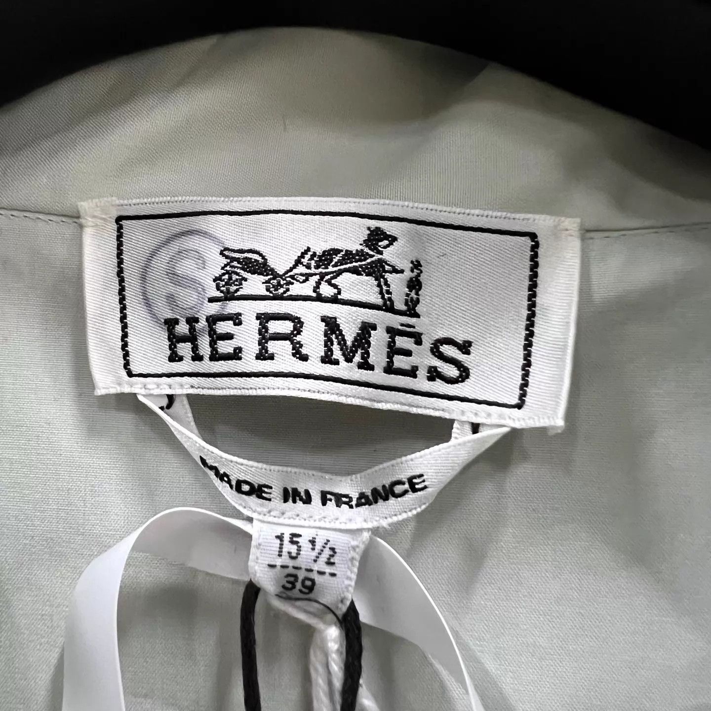 Hermes HERMES pale green button-front shirt 39 NWT Size US M / EU 48-50 / 2 - 4 Thumbnail