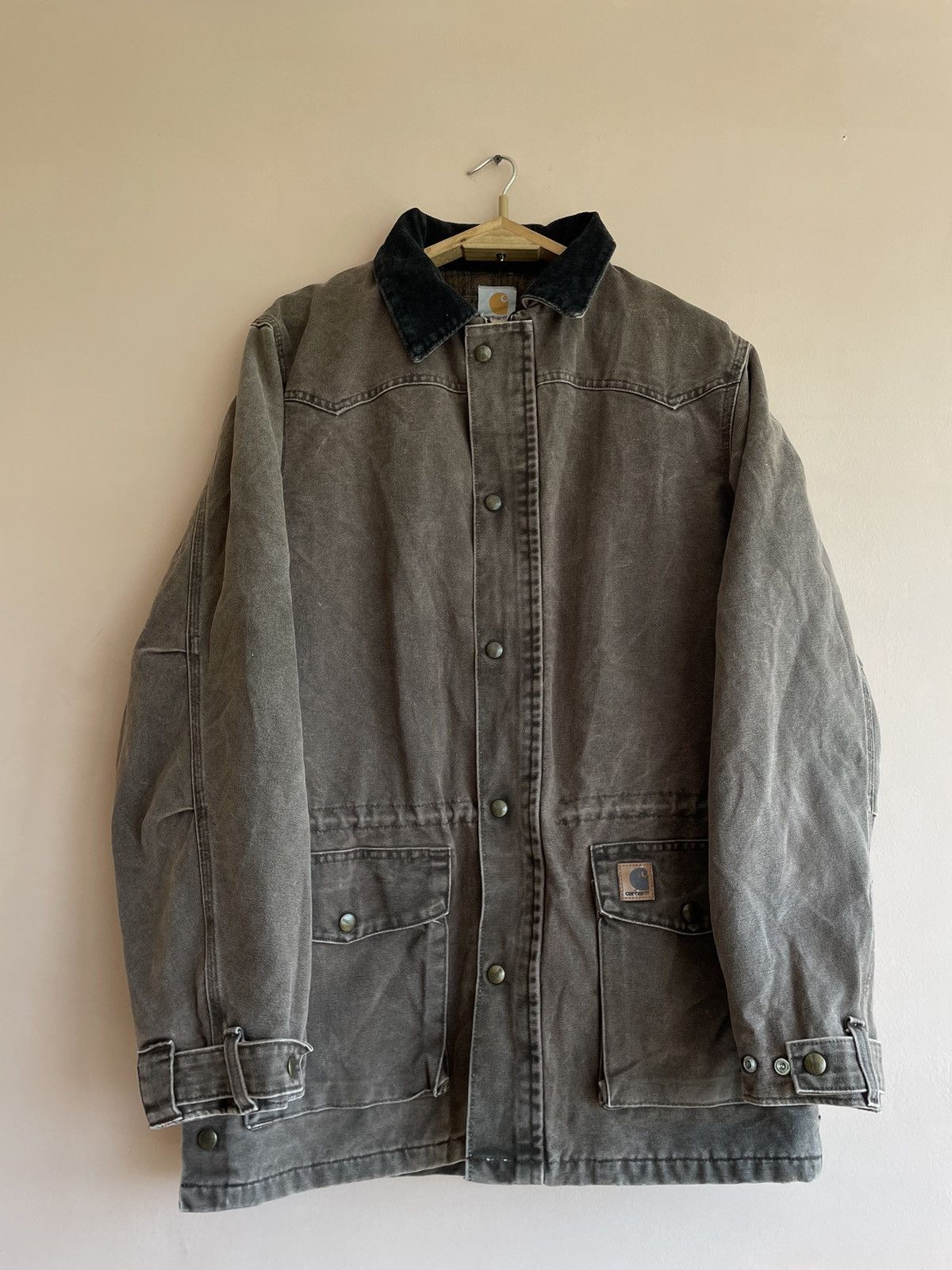 image of Carhartt C52 Cht Blanket Lined Chore Coat Brown, Men's (Size Medium)