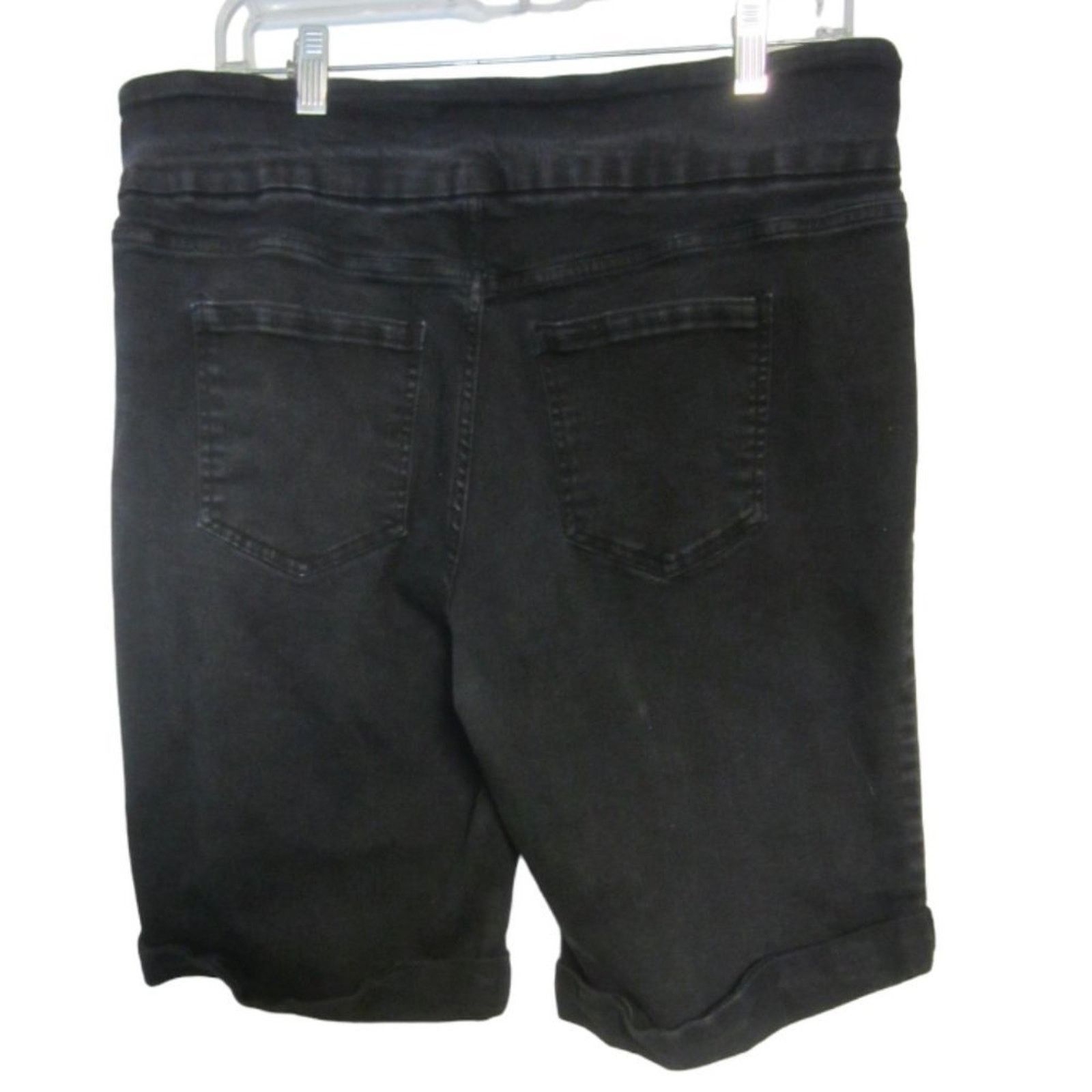 Other Black Denim Bermuda Shorts Terra & Sky Size 0X (14W) Stretch Size 38" / US 16 / IT 52 - 8 Thumbnail