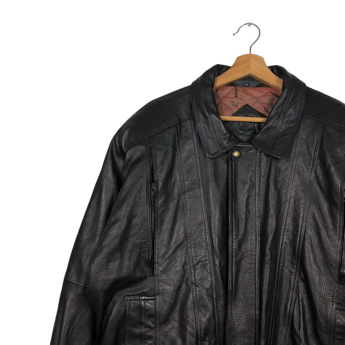 Aero Leathers VINTAGE BIKER GENUINE LEATHER JACKET ECHT LEDER ISSEY MIYAKE Size US M / EU 48-50 / 2 - 9 Thumbnail
