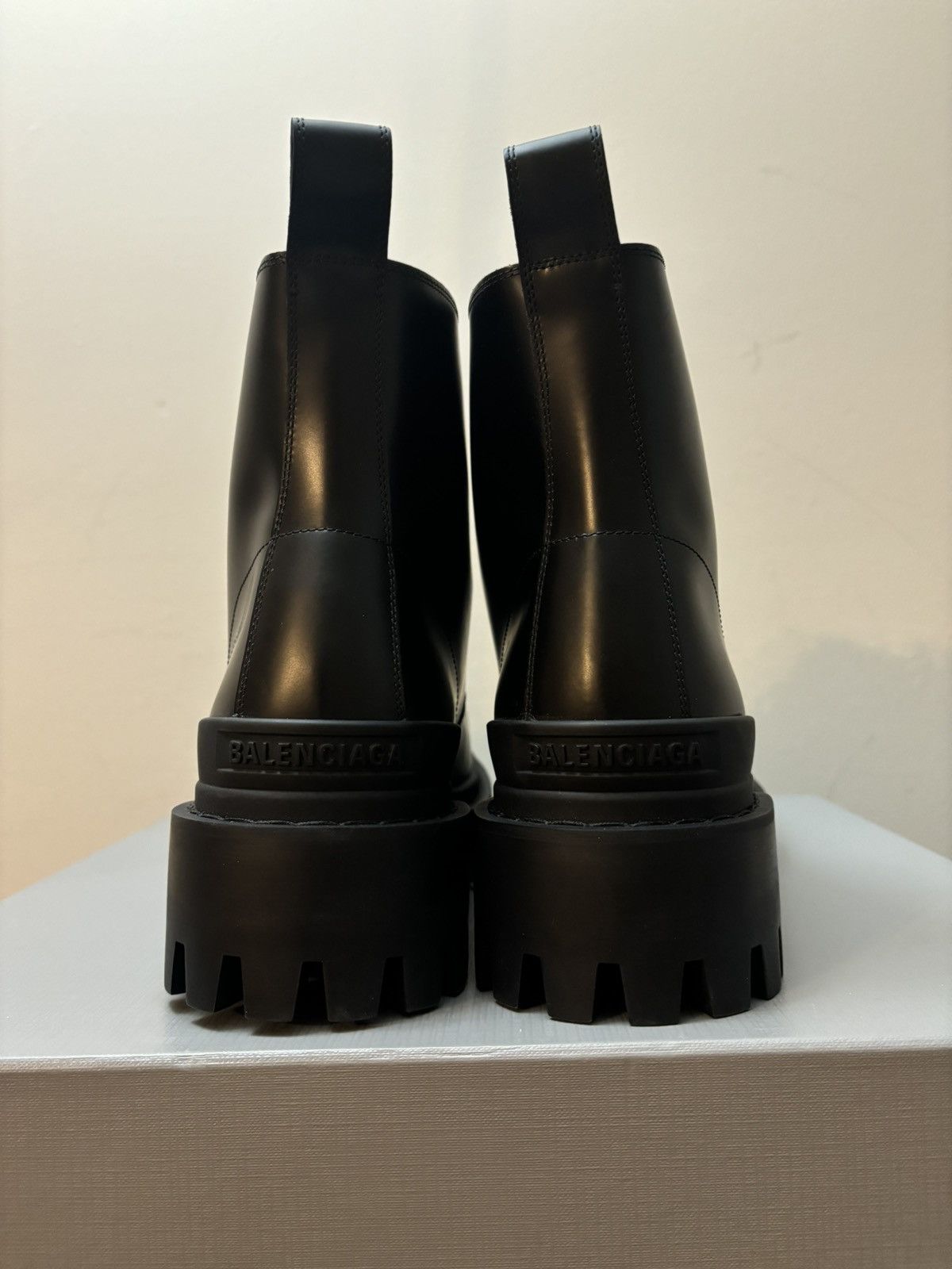 Balenciaga Balenciaga Strike 20mm Leather Lace Up Boot Black Size US 11 / EU 44 - 5 Thumbnail