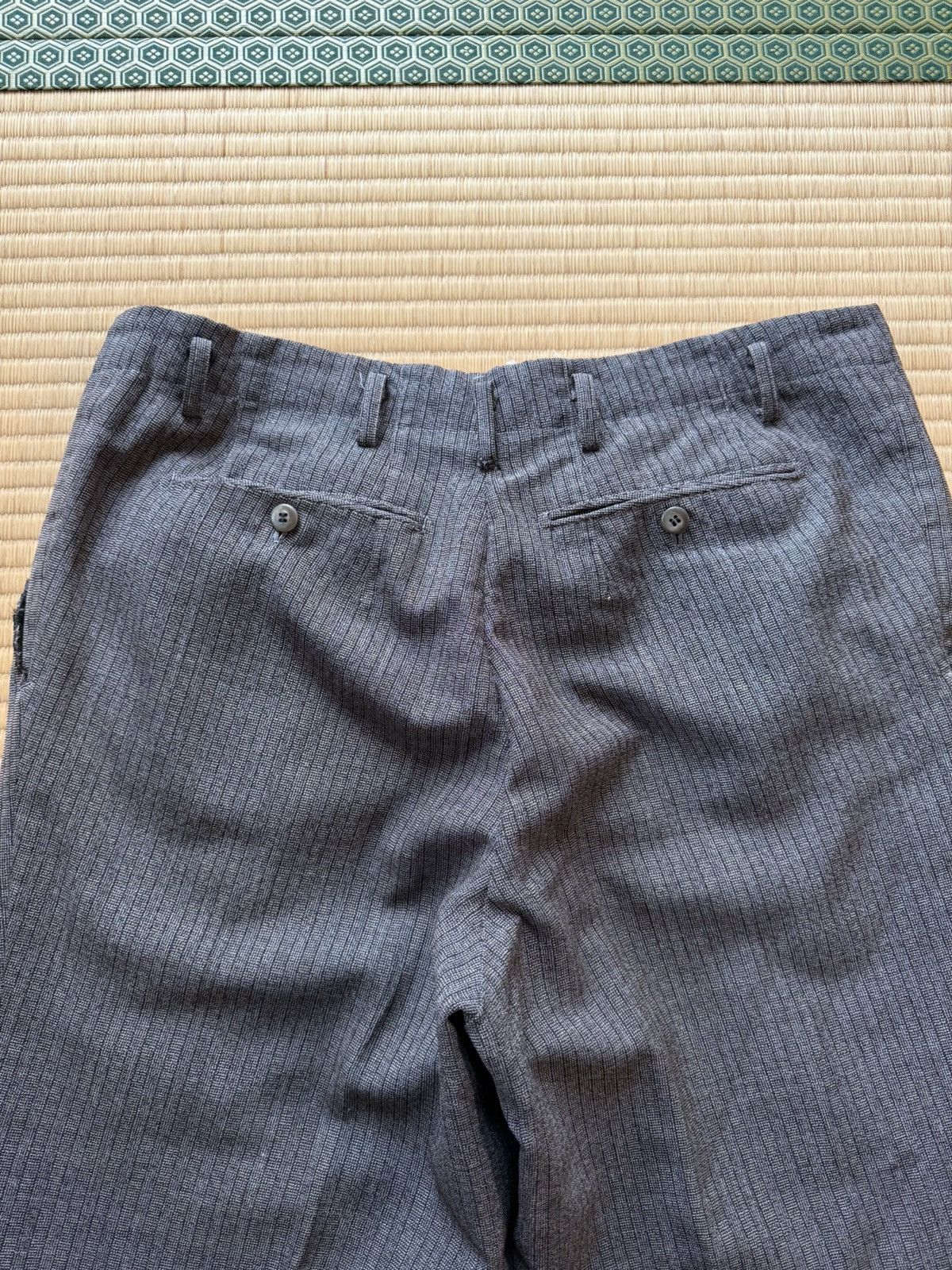 Other Spring&Summer Vintage ALL WOOL Slacks with Stripe Lining Size US 33 - 6 Thumbnail