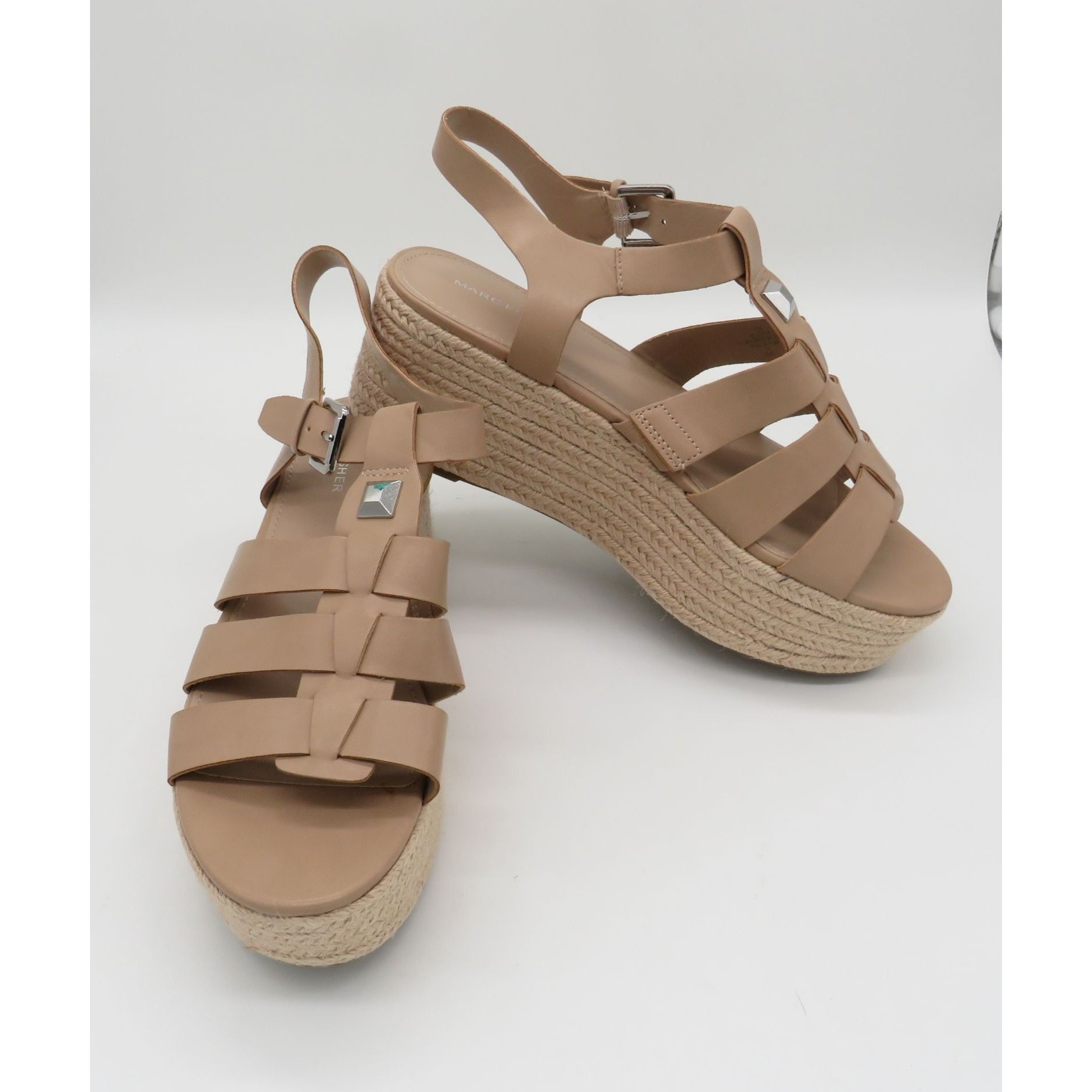 Marc Fisher Marc Fisher Women's Tan Strappy Espadrille Platform Sandals Size US 11 / IT 41 - 6 Thumbnail