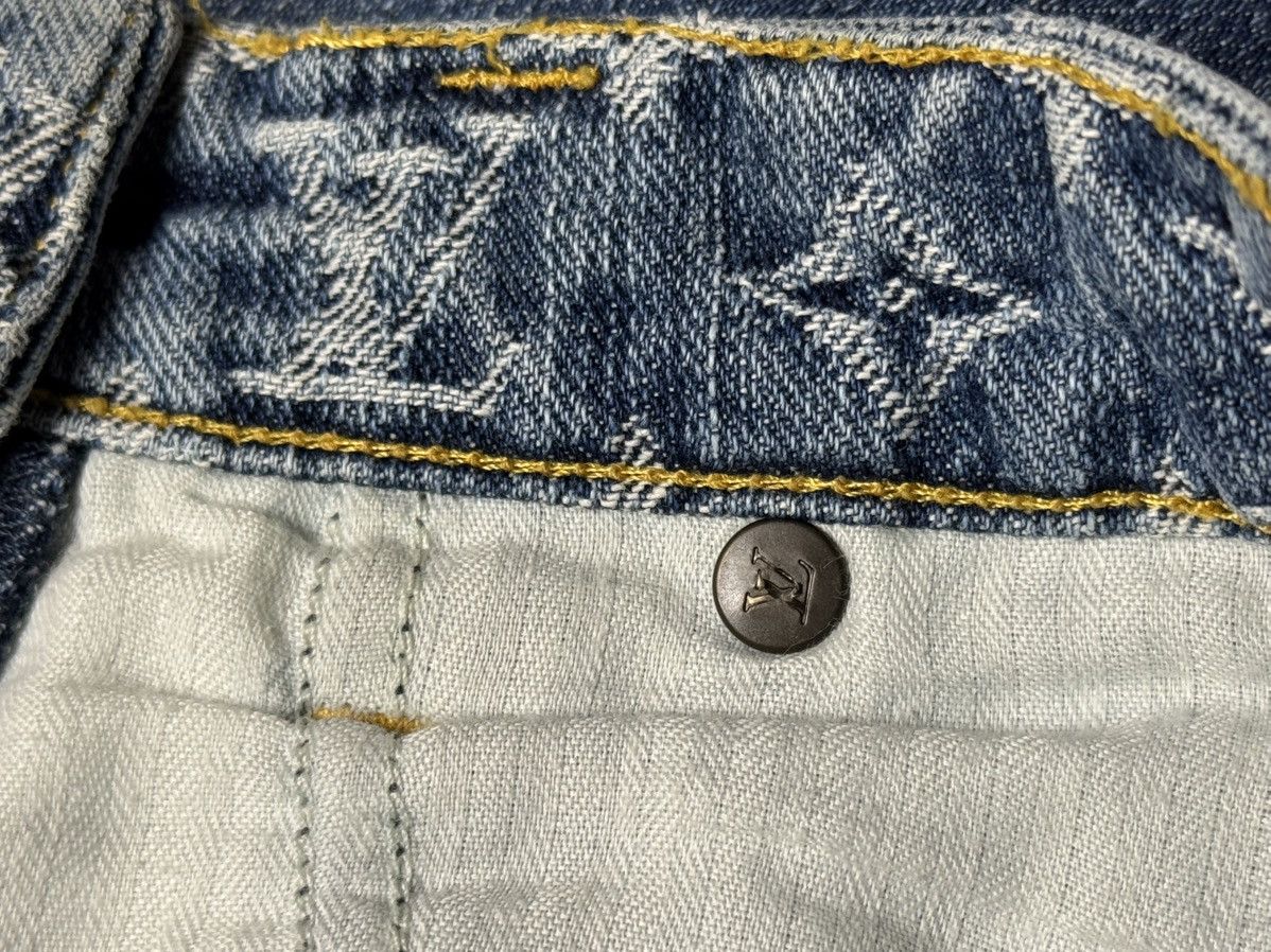 Louis Vuitton Louis vuitton - Marc jacobs - F/W 06 monogram denim pants Size 26" / US 2 / IT 38 - 6 Thumbnail