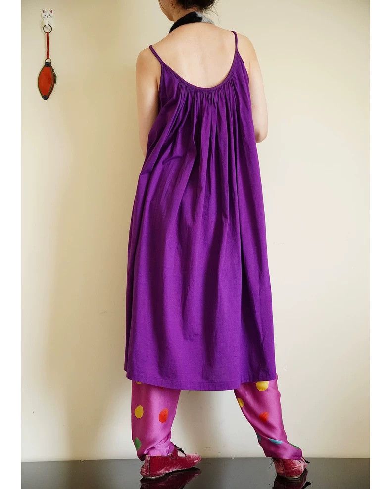 Vintage Kenzo 1978ss Grape Purple Slip Dress Size US S / EU 44-46 / 1 - 1 Thumbnail