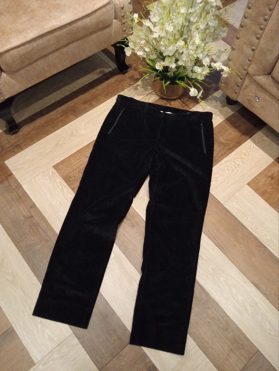 Emporio Armani EMPORIO ARMANI MATT LINE ADJUSTABLE WAIST CORDUROY PANTS Size US 36 / EU 52 - 2 Thumbnail