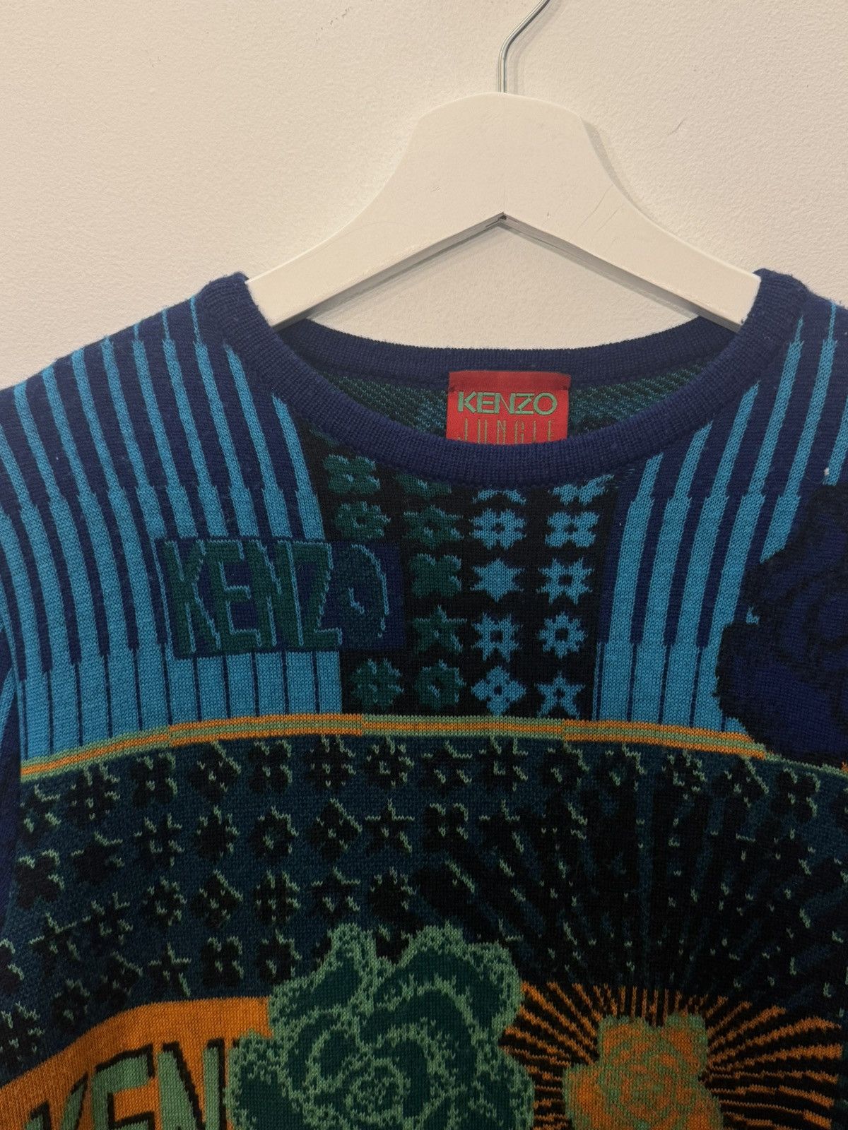 Kenzo Kenzo Jungle 90s Jacquard Knit Sweater Size US M / EU 48-50 / 2 - 5 Thumbnail