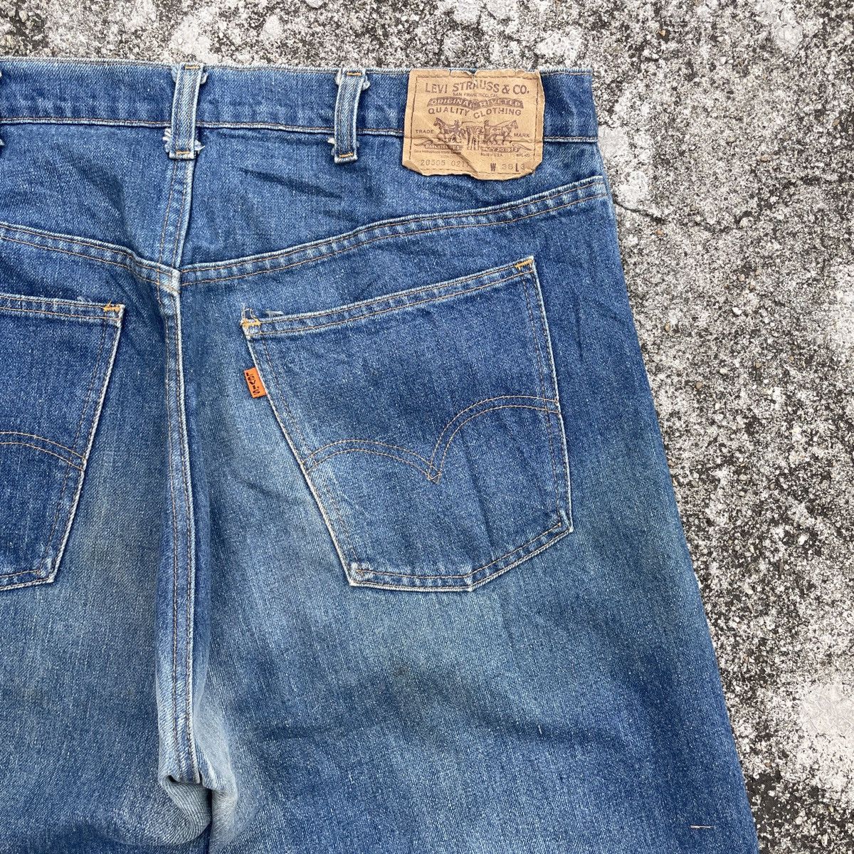 Levi's Vintage 80s Levis 505 Orange Tag Denim Jeans Size US 38 / EU 54 - 9 Thumbnail