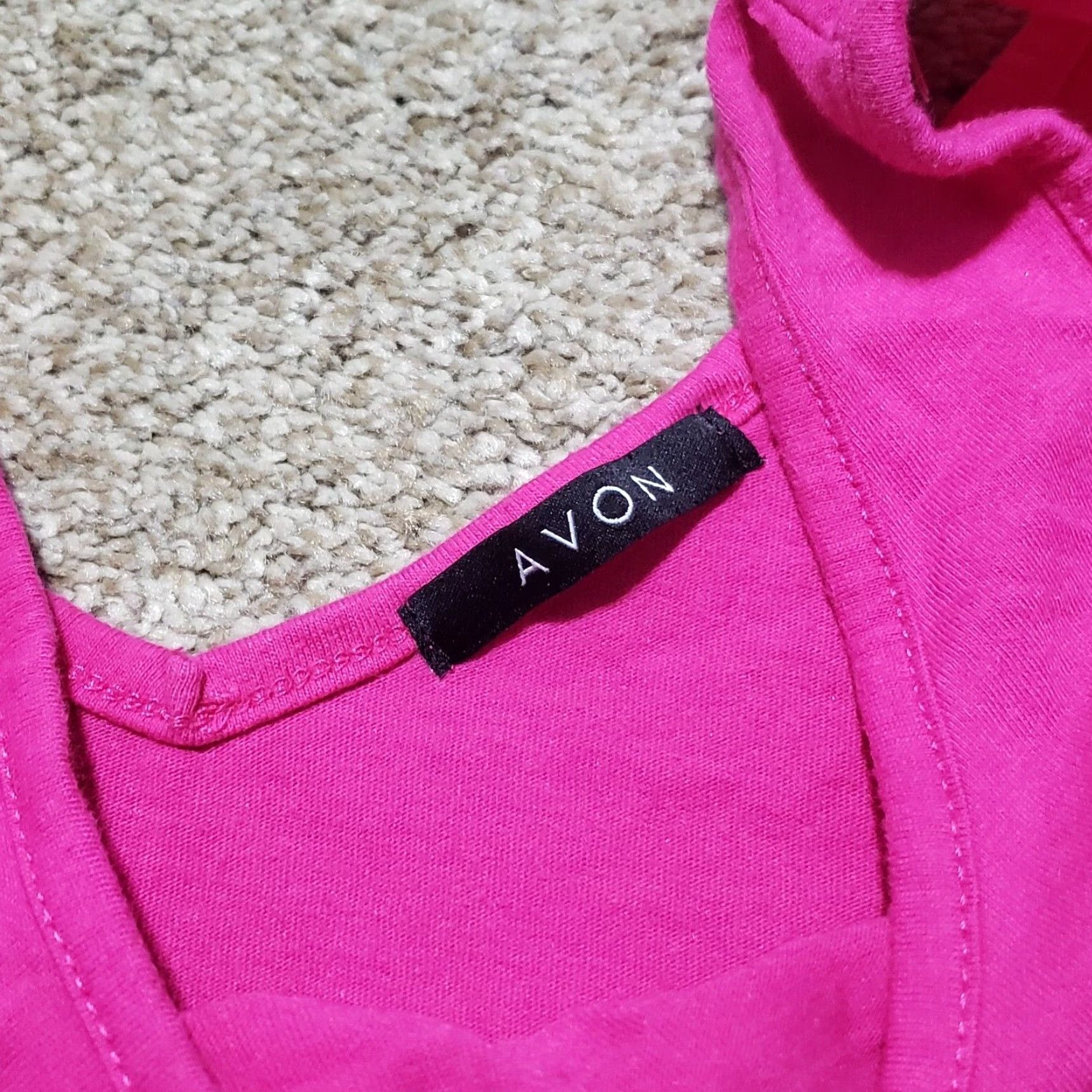Vintage Avon Tank Shirt Women XS Pink Sleeveless V-Neck Solid Adult Shirt Womens XS Pink Avon Tank Sleeveless V-Neck Solid Shirt Size XS / US 0-2 / IT 36-38 - 2 Thumbnail