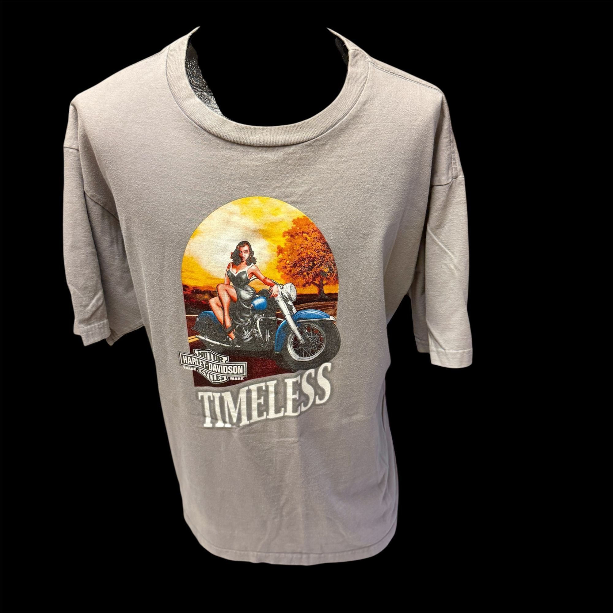 Harley Davidson TIMELESS Fort Worth Texas PINUP GIRL Motorcycle Biker Shirt Size US XXL / EU 58 / 5 - 3 Thumbnail