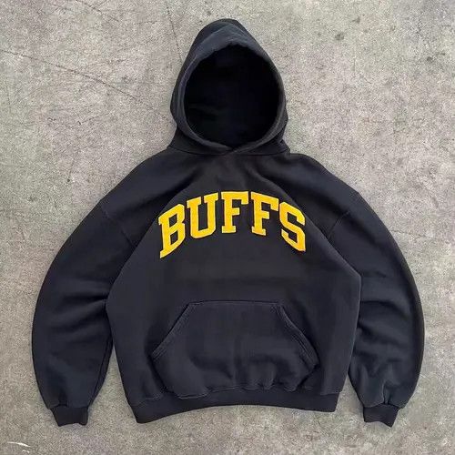 Japanese Brand Hoodie Black washed vintage street print cotton hoodie Size US L / EU 52-54 / 3 - 3 Thumbnail