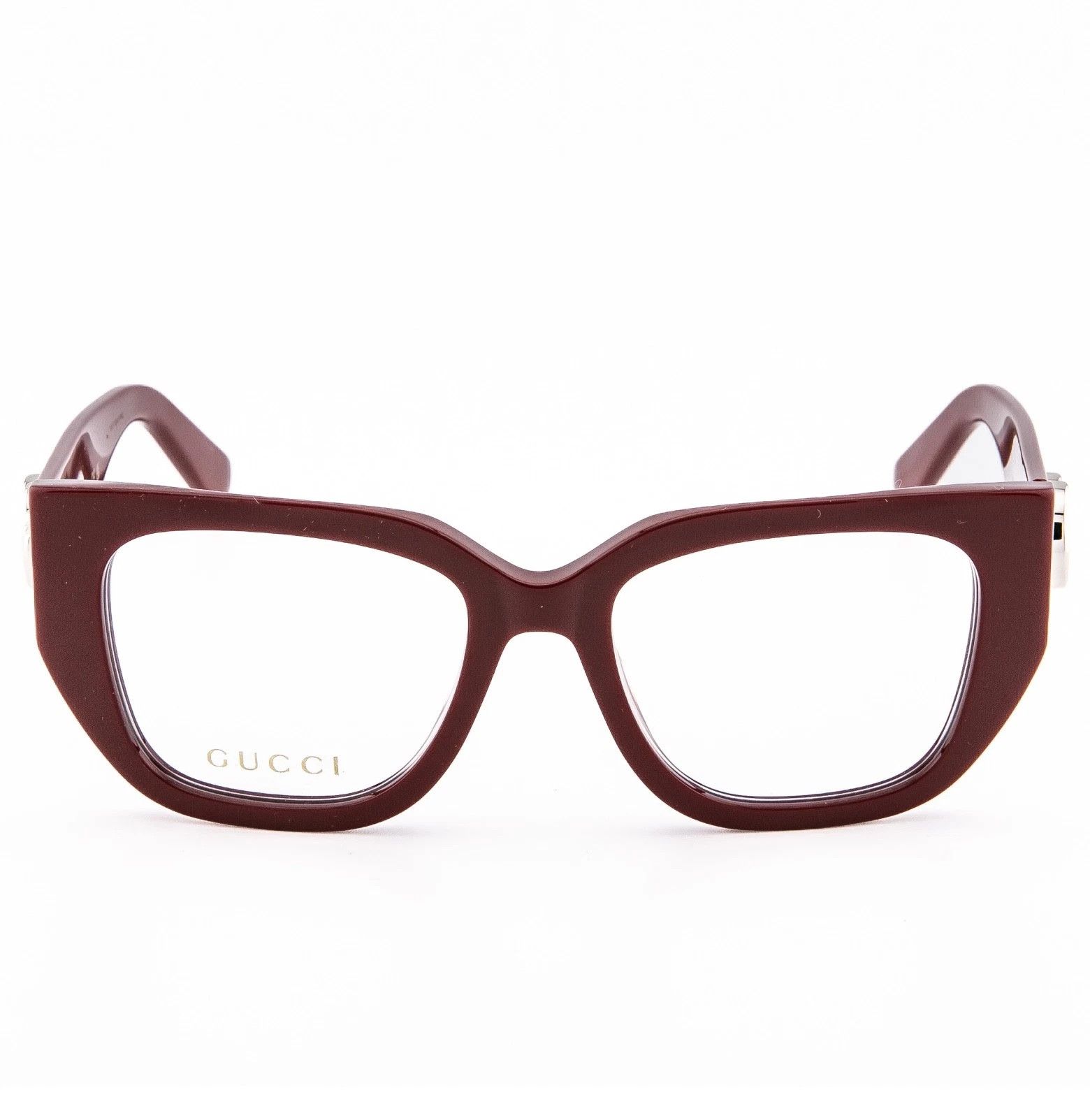 Gucci GUCCI GG1952O 1952 Burgundy GG Silver Bold Eyeglass 003 Size ONE SIZE - 2 Thumbnail