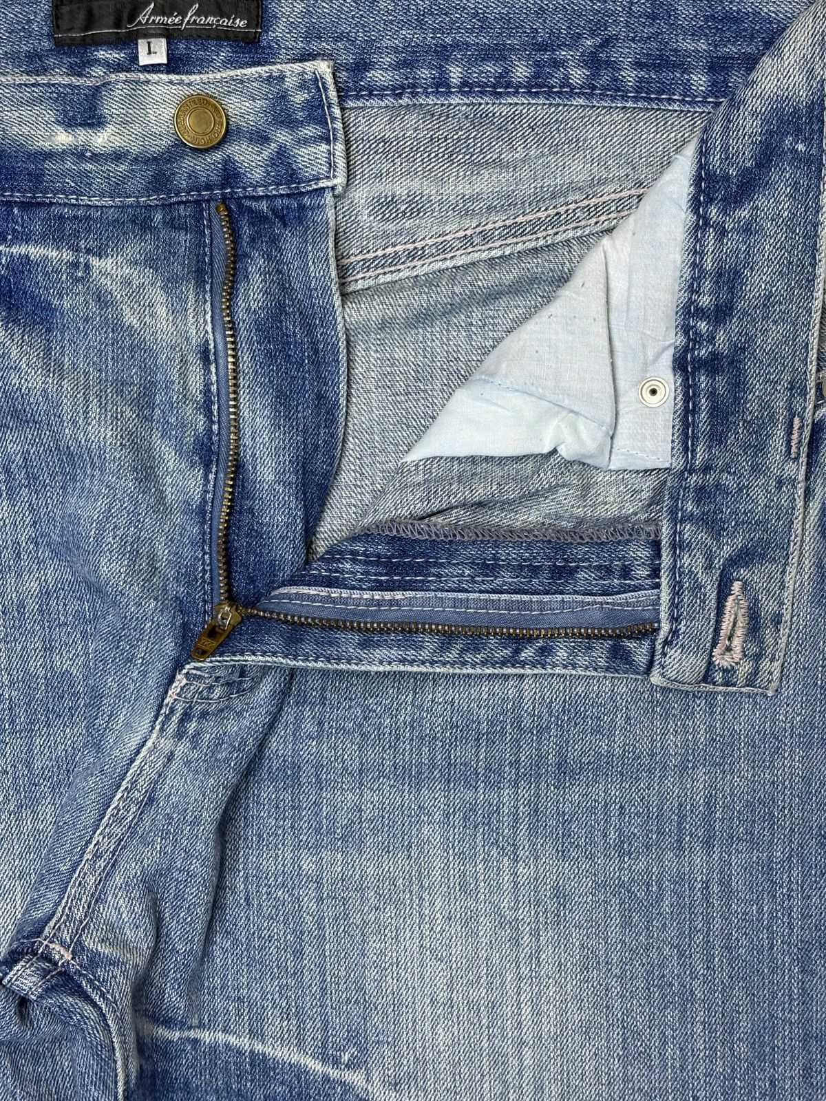 Japanese Brand Vintage Japanese Brand Mud Wash Distressed Loose Jeans Size 35" - 9 Thumbnail