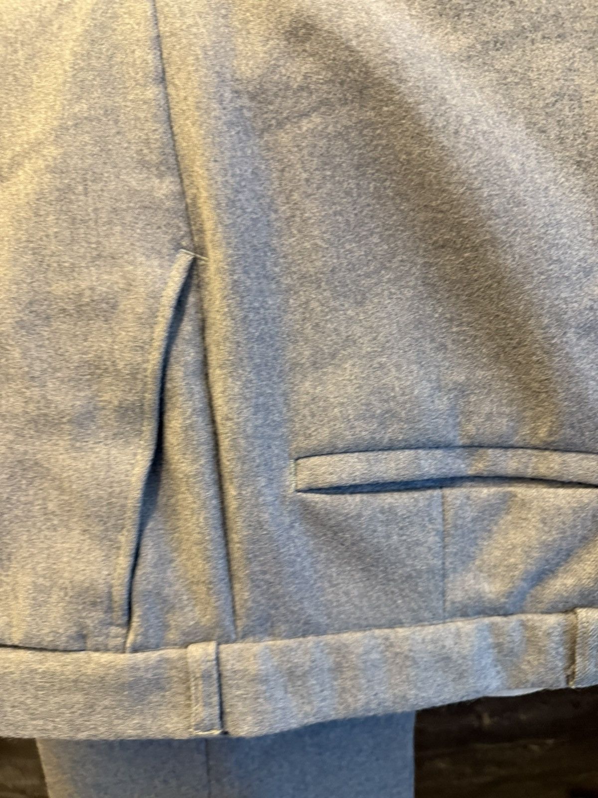 Dior Dior Vintage Thick Grey Wool Suit Size 50R - 10 Thumbnail