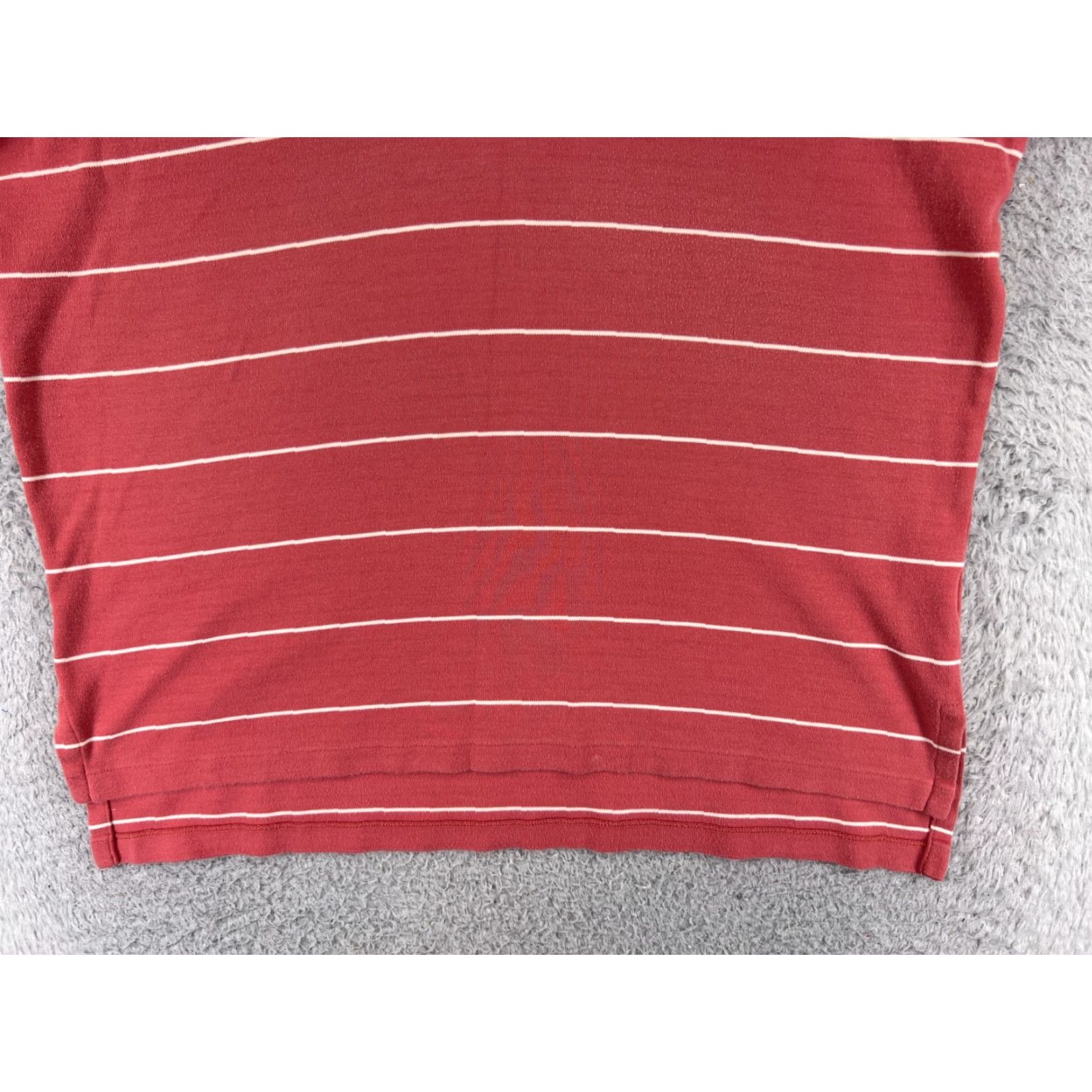 Ralph Lauren VINTAGE Polo Ralph Lauren Shirt Adult Large Pink White Stripe 100% Cotton Jersey Polo Mens Size US L / EU 52-54 / 3 - 5 Thumbnail