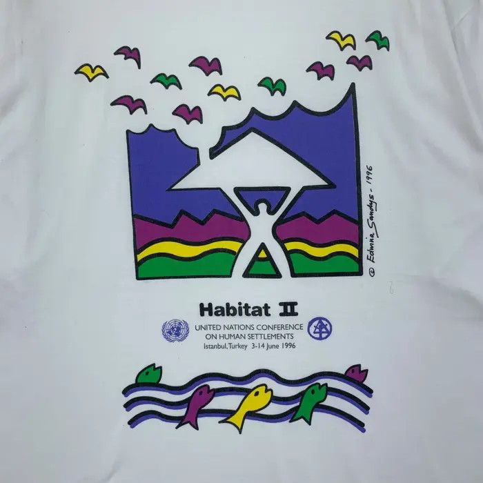 Vintage Vintage 1996 EDWINA SANDYS ILLUSTRATION United Nation Size L / US 10 / IT 46 - 3 Thumbnail