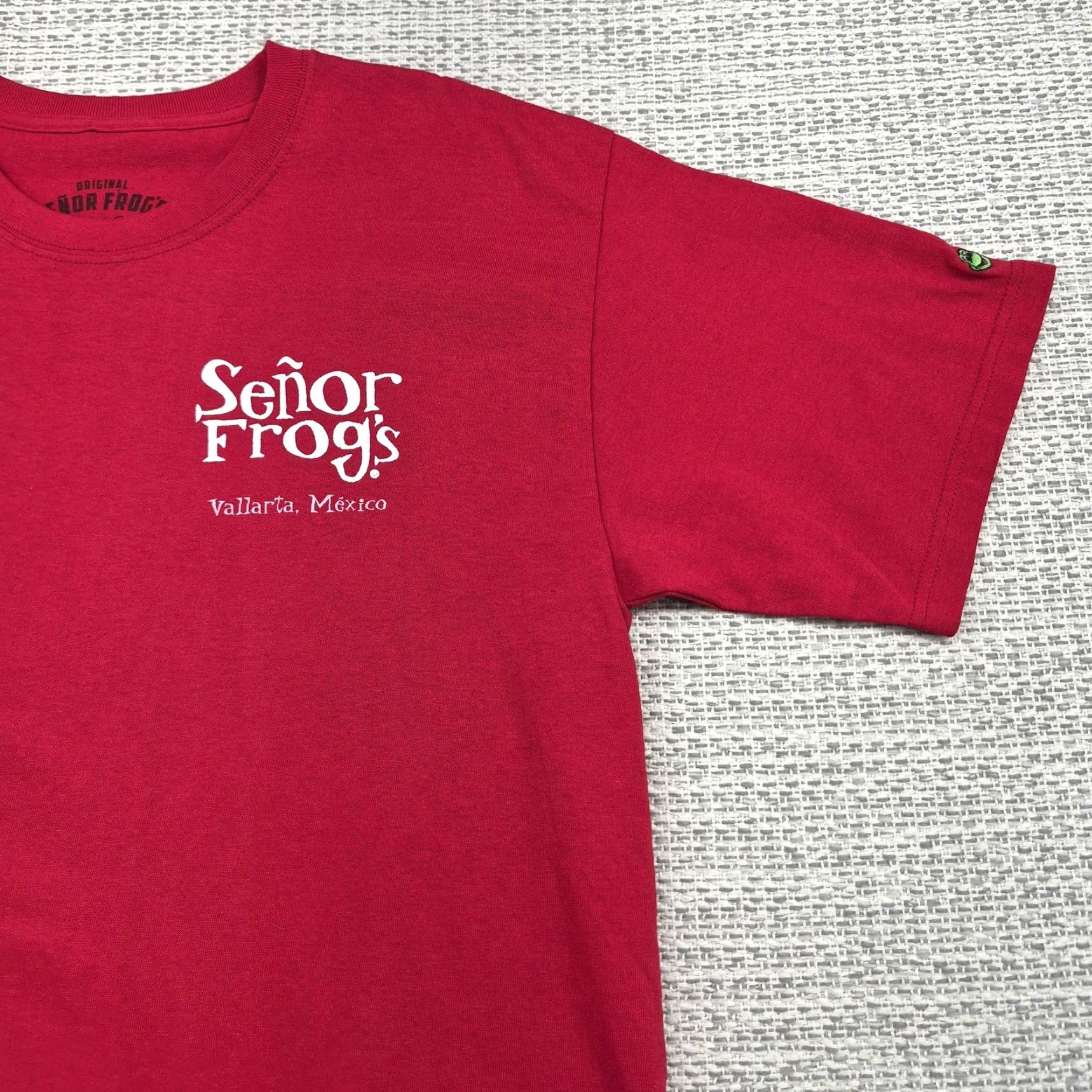 Vintage Señor Frog's Shirt Mens Large Red Vallarta Mexico Beach Graphic Tee Hammock Shirt T-Shirt Casual Crew Neck Logo Size US L / EU 52-54 / 3 - 4 Thumbnail
