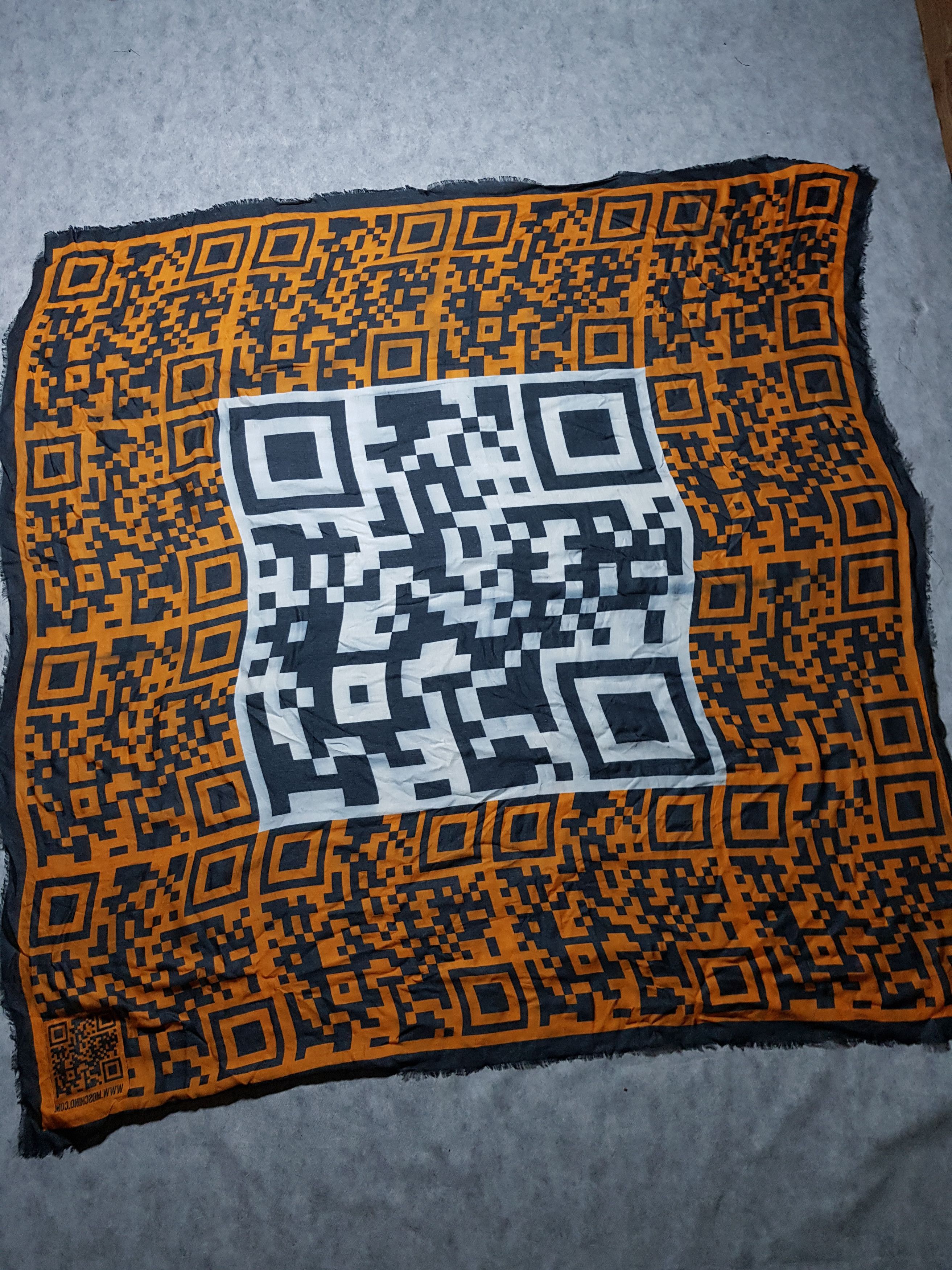 Moschino Moschino QR Code Cheap and Chic scarf 140cm 7% Cashmere Size ONE SIZE - 8 Thumbnail