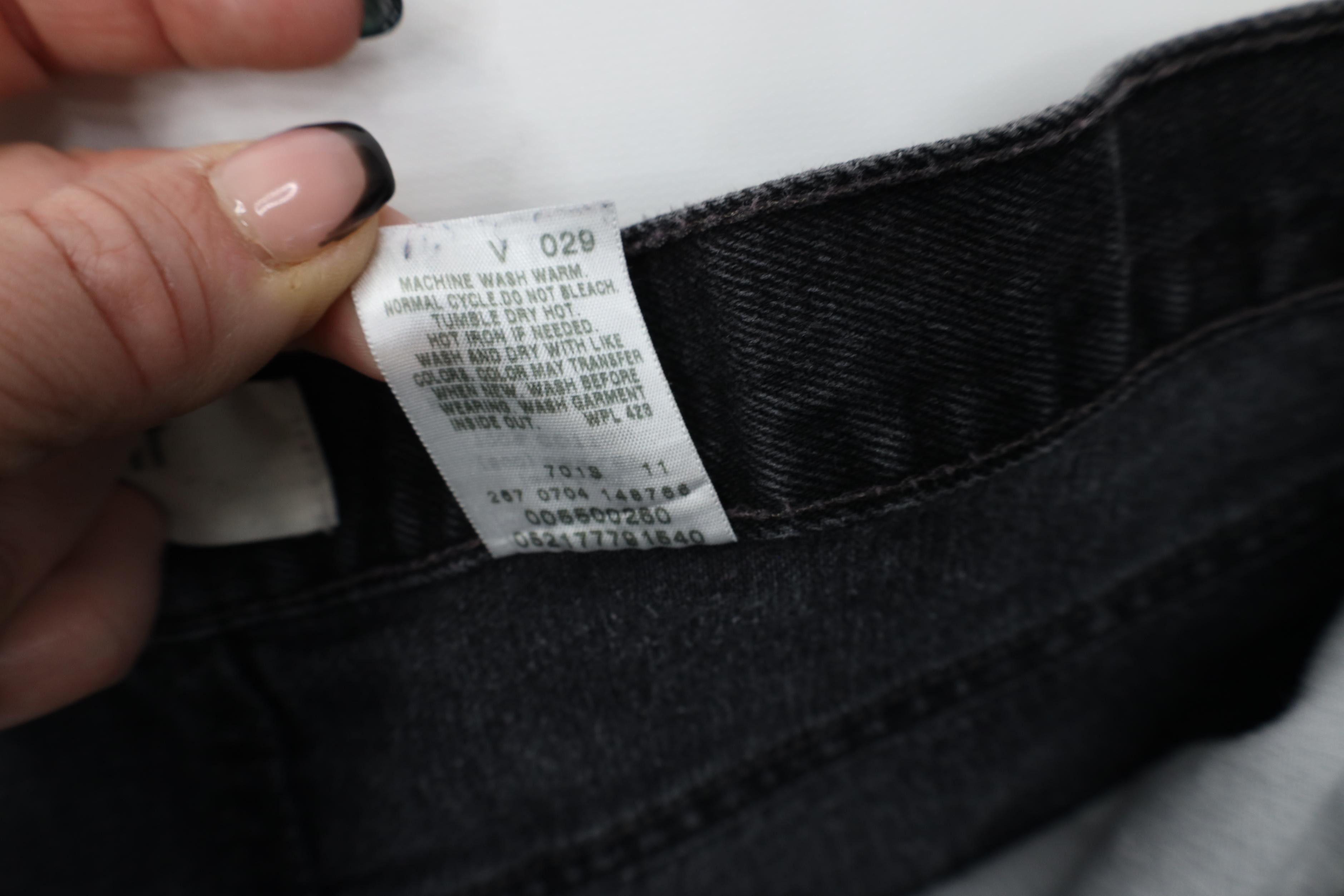 Levi's Vintage Y2K 2004 Levis 550 Fit Denim Jeans Black Cotton Size US 38 / EU 54 - 9 Thumbnail