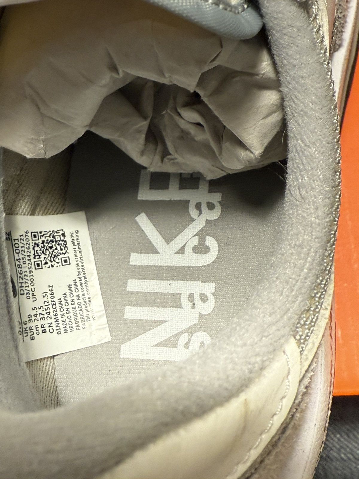 Fragment Design × Nike Nike x Sacai LD Waffle Grey White Sneakers Size US 8 / IT 38 - 10 Thumbnail