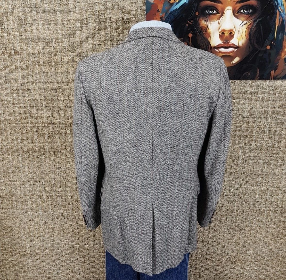 Harris Tweed Hunting Horn Harris Tweed Blazer Sport Coat Size 38L - 4 Thumbnail