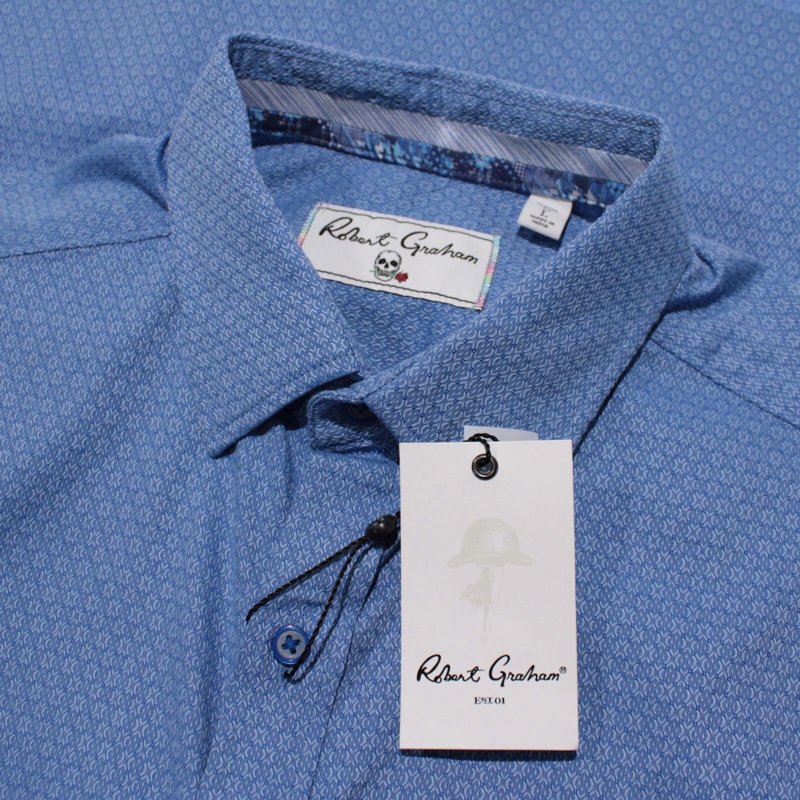 Robert Graham Robert Graham New with tags Shirt Size L US In Blue Size US L / EU 52-54 / 3 - 1 Thumbnail