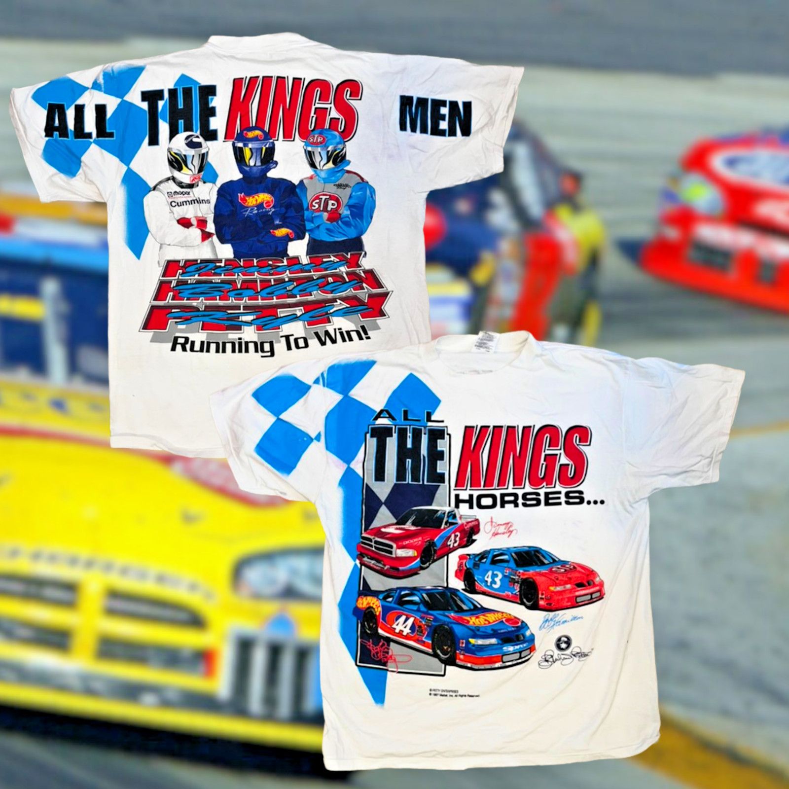 NASCAR Petty Enterprises AOP NASCAR T-Shirt XL All The Kings Men Size US XL / EU 56 / 4 - 1 Thumbnail