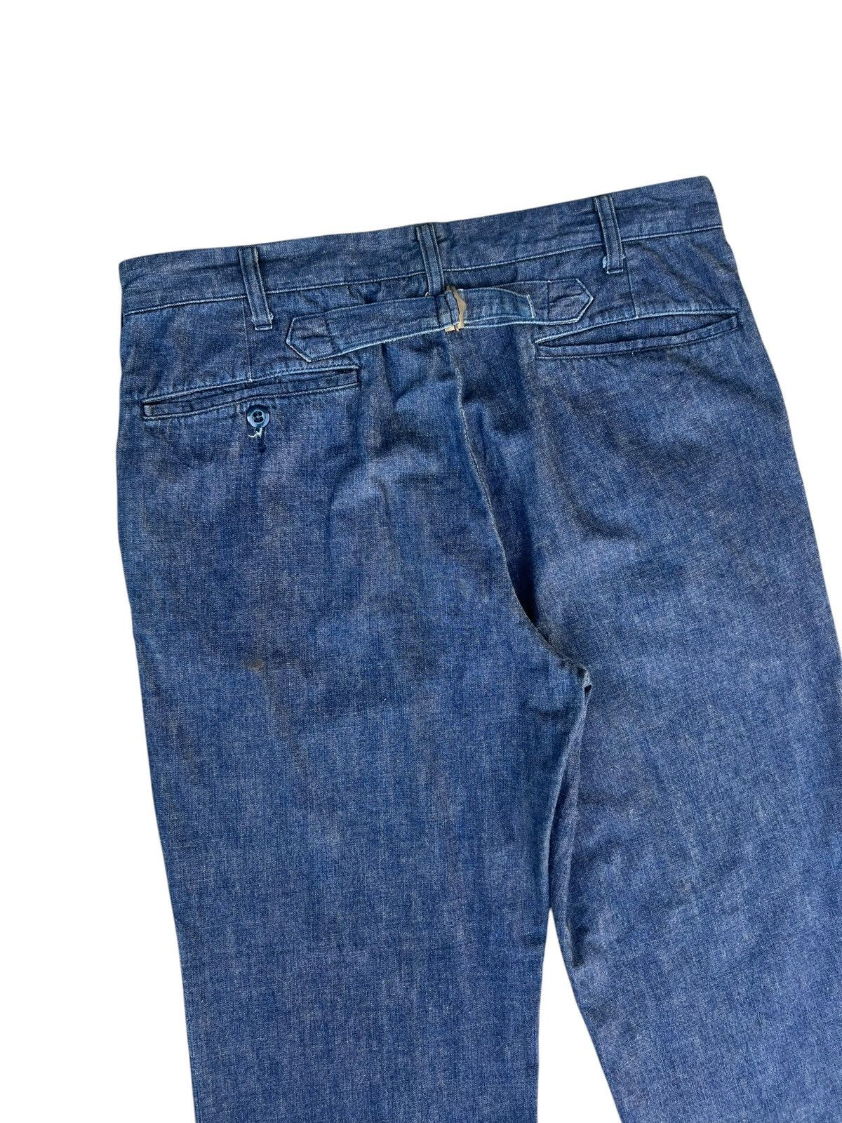 Fat Tokyo FAT FA Japan Buckle Back Baggy Denim Trouser Pant Size US 34 / EU 50 - 15 Thumbnail
