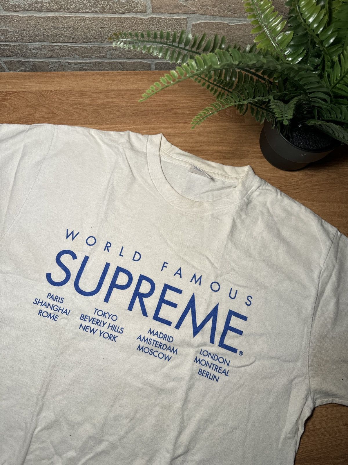 2022 supreme world famous tee 正規品 - トップス