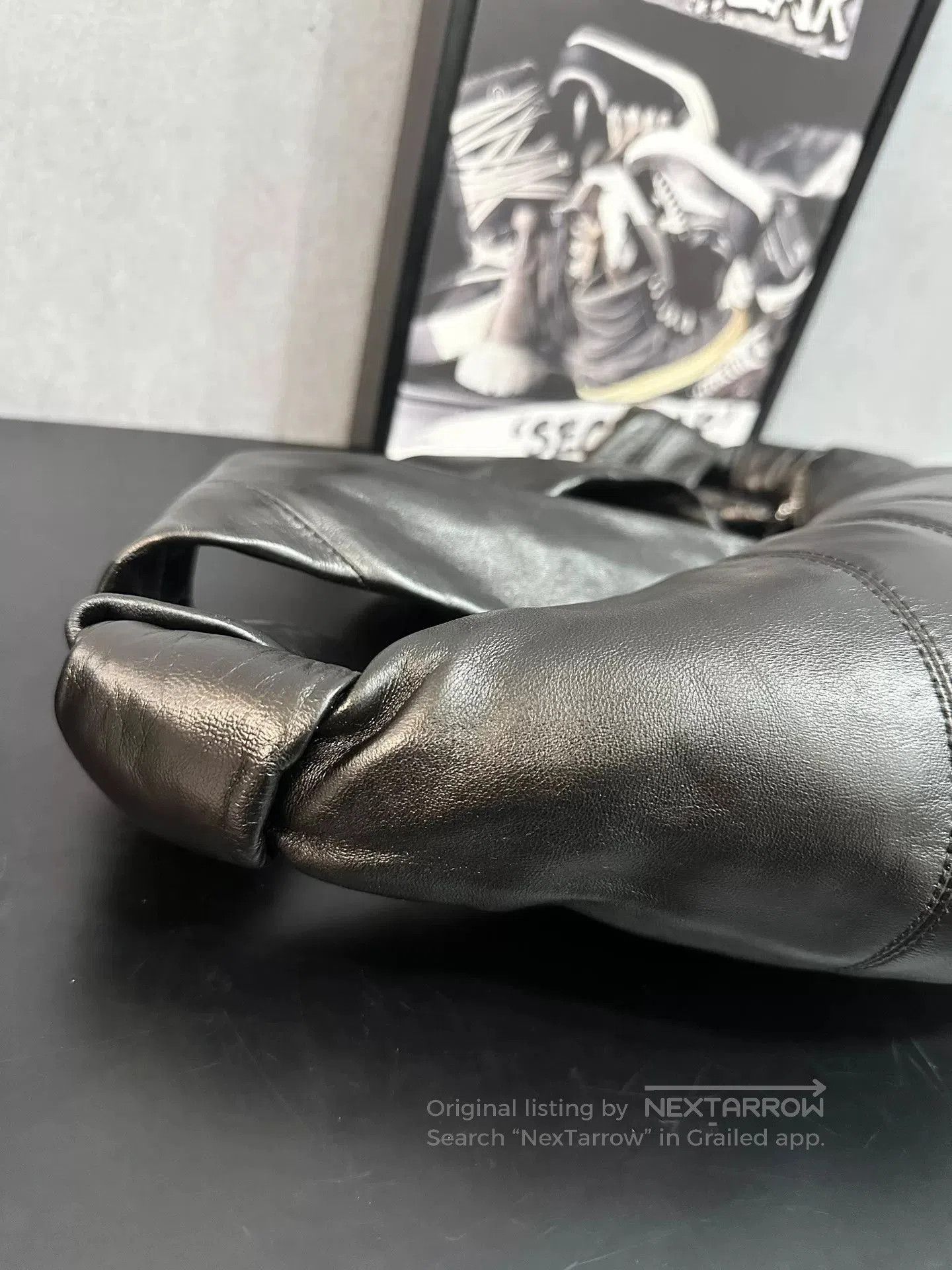 Lemaire Lemaire Small Black Lambskin Croissant Bag. Size ONE SIZE - 5 Thumbnail